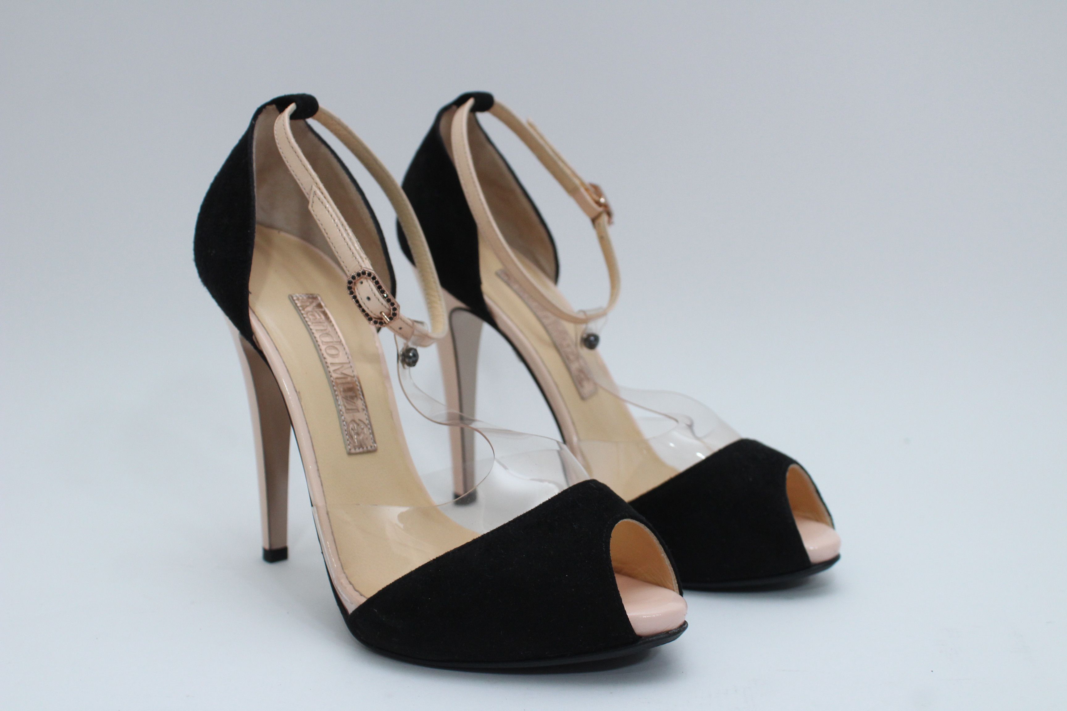 Other Nando Muzi Clear Detail Suede Sandals Size 37 Size US 7 / IT 37 - 7 Thumbnail