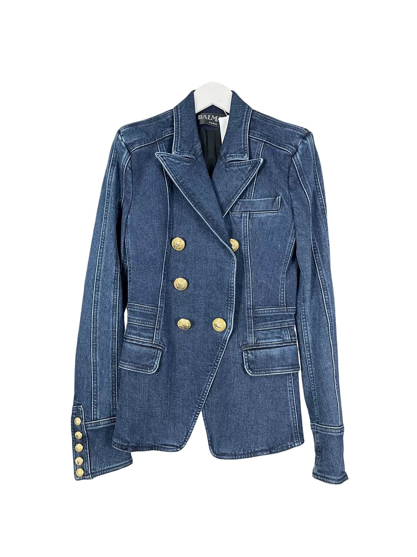 Balmain Balmain Gold Button Denim Jacket Size 36 Size XS / US 0-2 / IT 36-38 - 1 Thumbnail