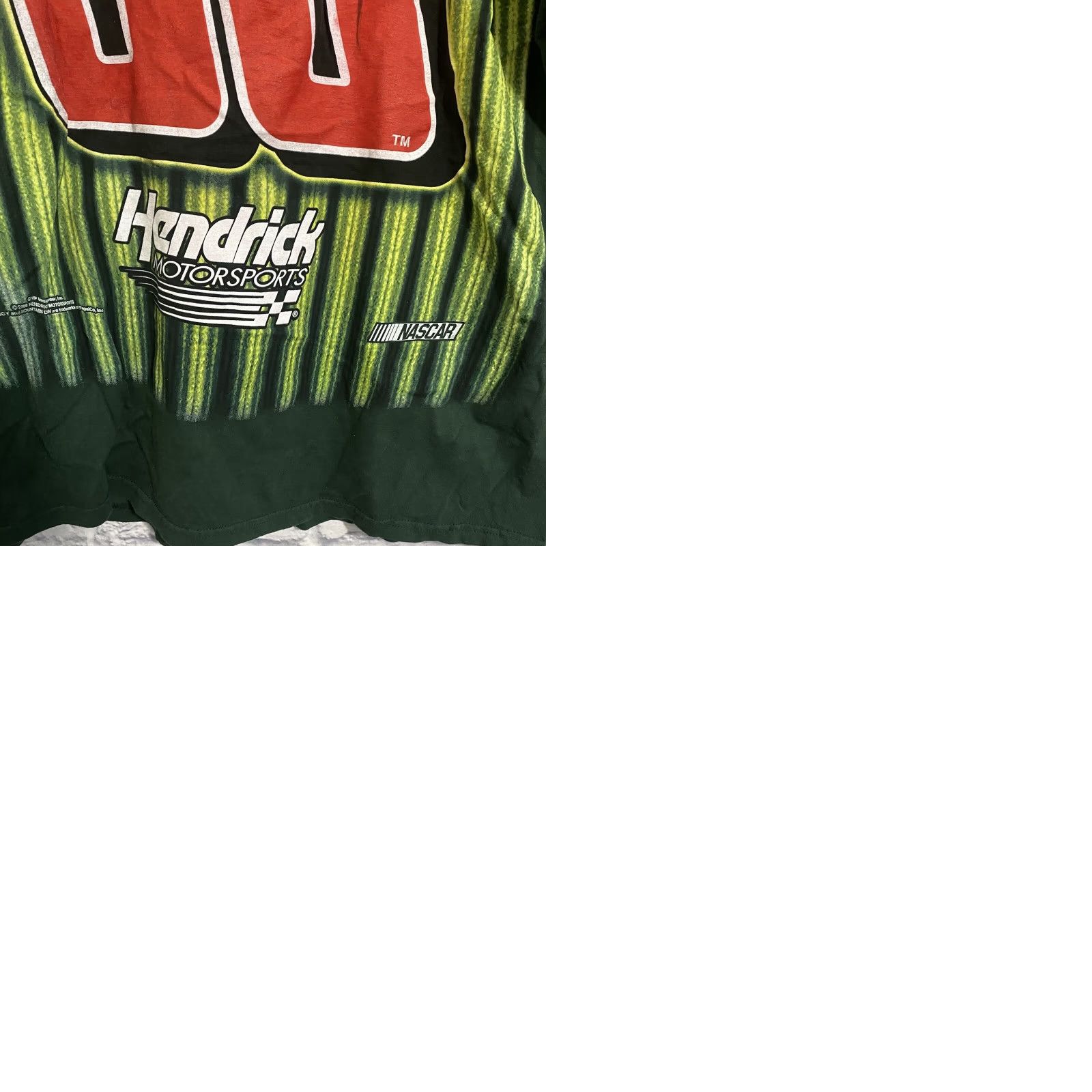 Chase Authentics Dale Earnhardt Jr Amp Energy Nascar Green All Over Shirt Men XL Short Sleeve Crew Neck T-Shirt Chase Authentics Logo Cars Racing Vintage: No Size US XL / EU 56 / 4 - 9 Thumbnail