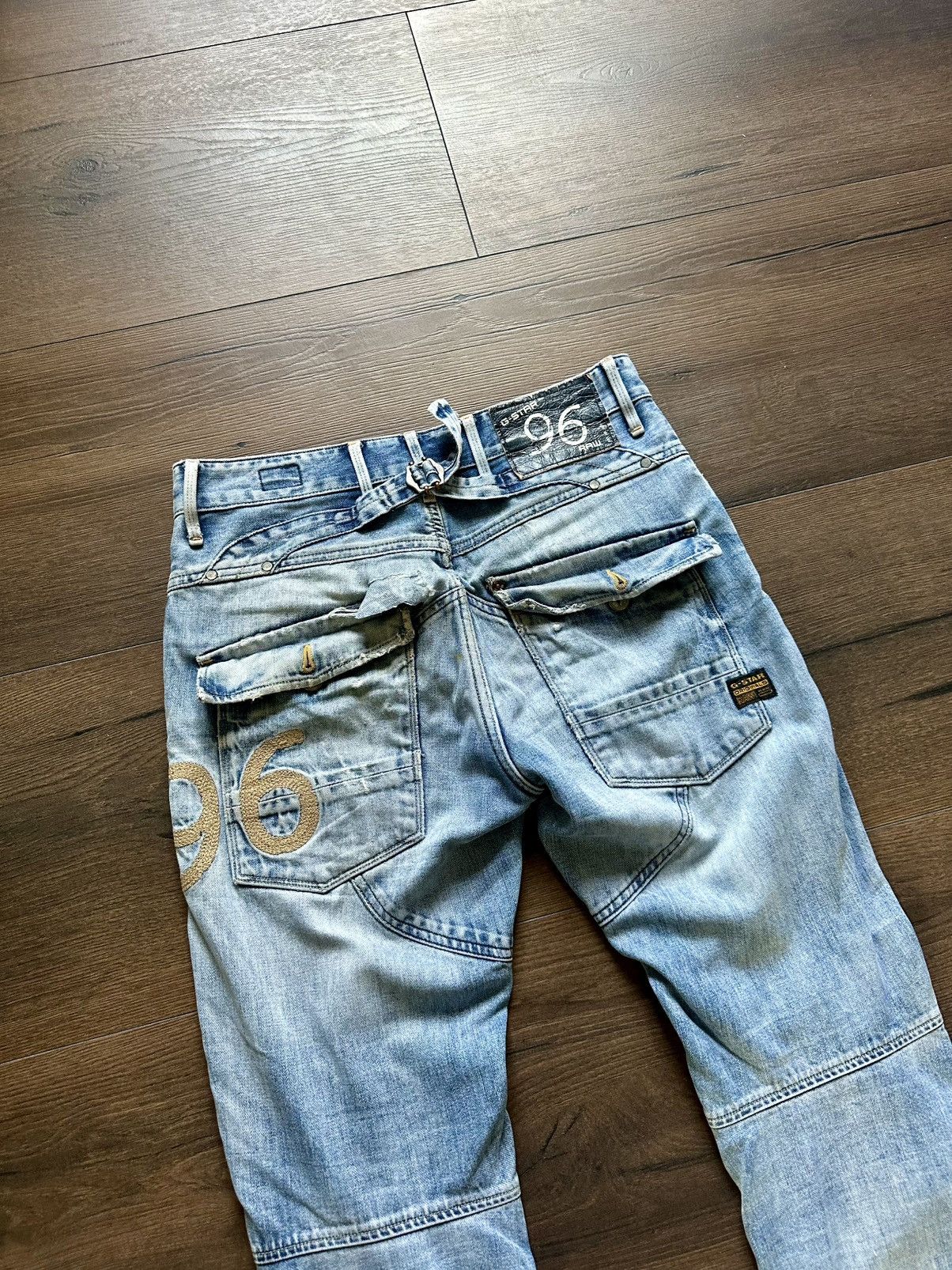 G-Star Vintage Gstar Raw Y2K Distressed Pants 96 Size US 34 / EU 50 - 14 Thumbnail