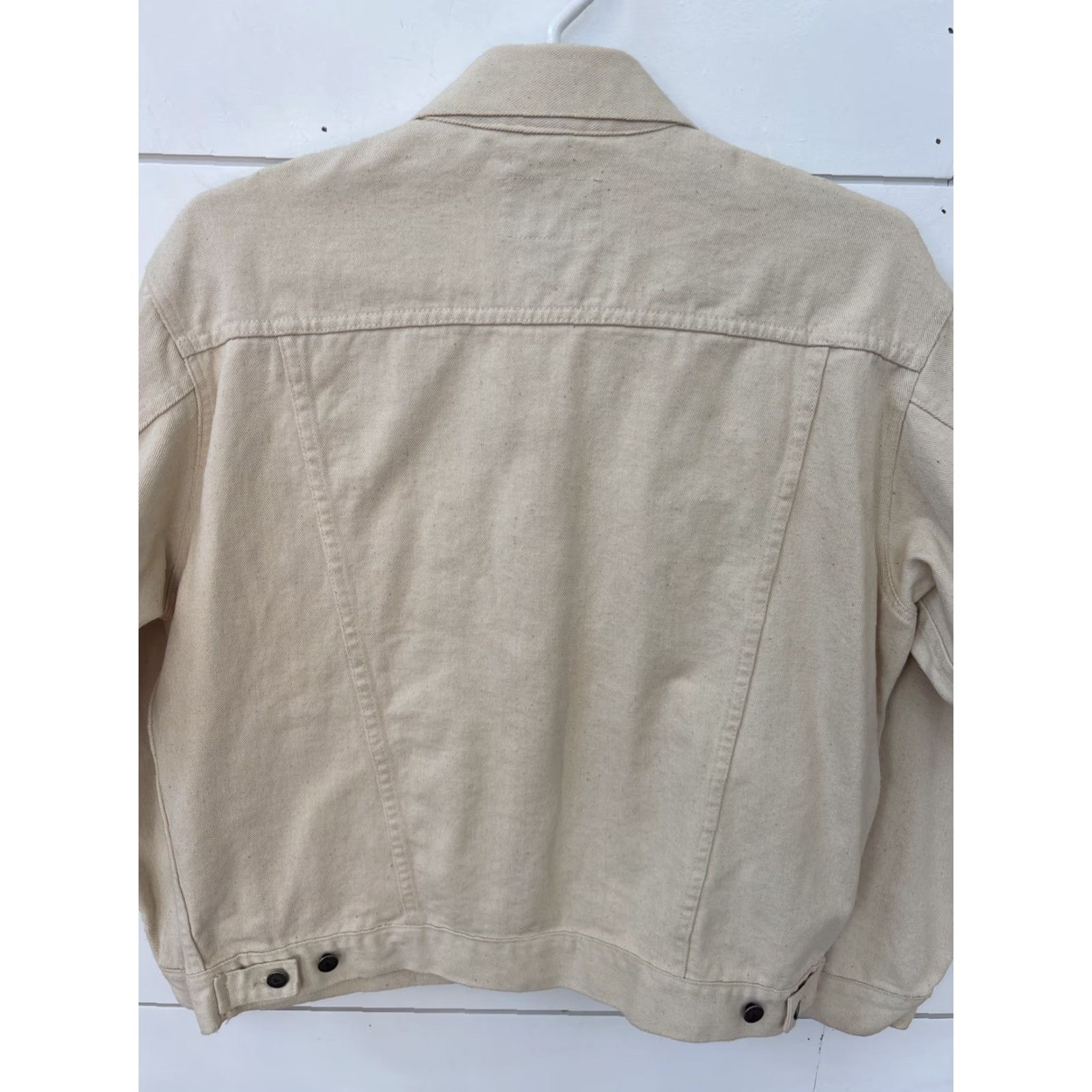Denime VINTAGE Boundary Waters Trucker Jacket Mens Large USA Made Denim 100% Cotton Tan Beige L Size US L / EU 52-54 / 3 - 5 Thumbnail