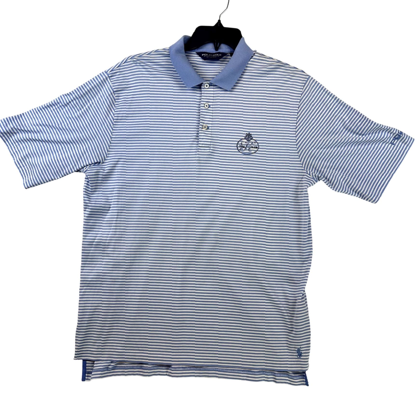 Polo Ralph Lauren Polo Golf Ralph Lauren Polo Shirt Mens L Blue White Striped The K Club Golf Shirt Size US L / EU 52-54 / 3 - 2 Thumbnail