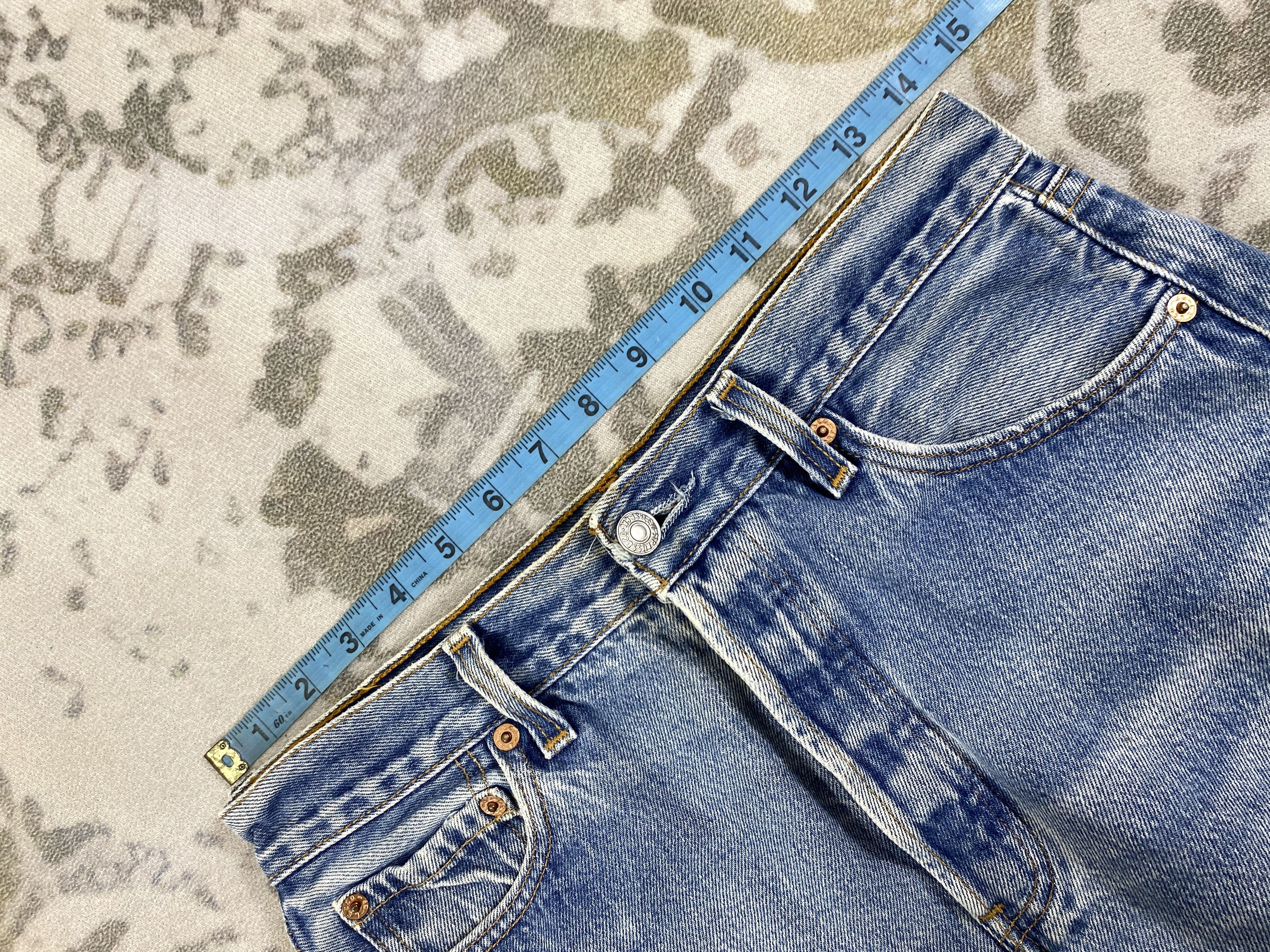Levi's Faded Blue Vintage Levis 501 Jeans 29x19 - JN3031 Size US 29 - 4 Thumbnail