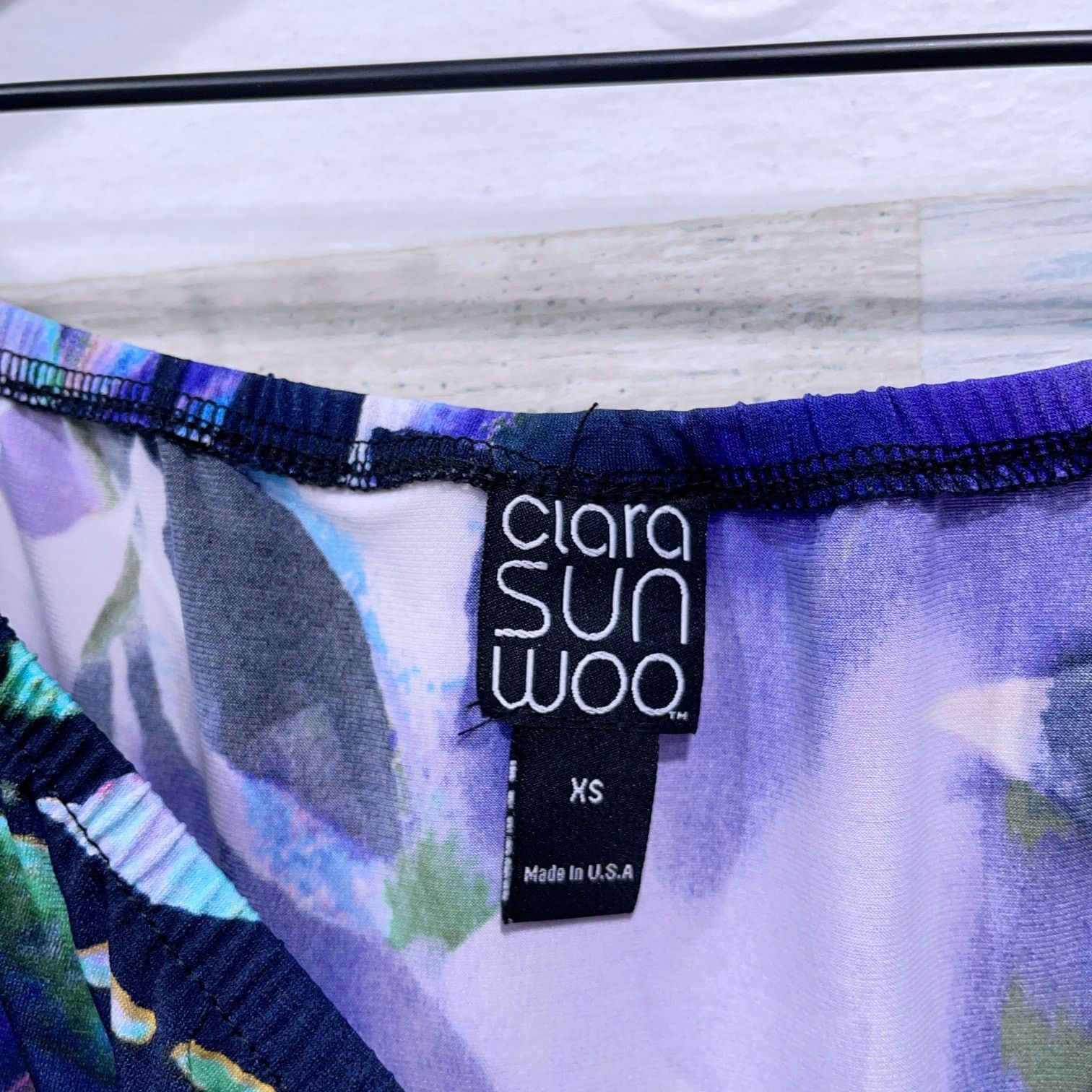 Other Clara Sun Woo Floral Off Shoulder Blouse Purple XS Size XS / US 0-2 / IT 36-38 - 4 Thumbnail
