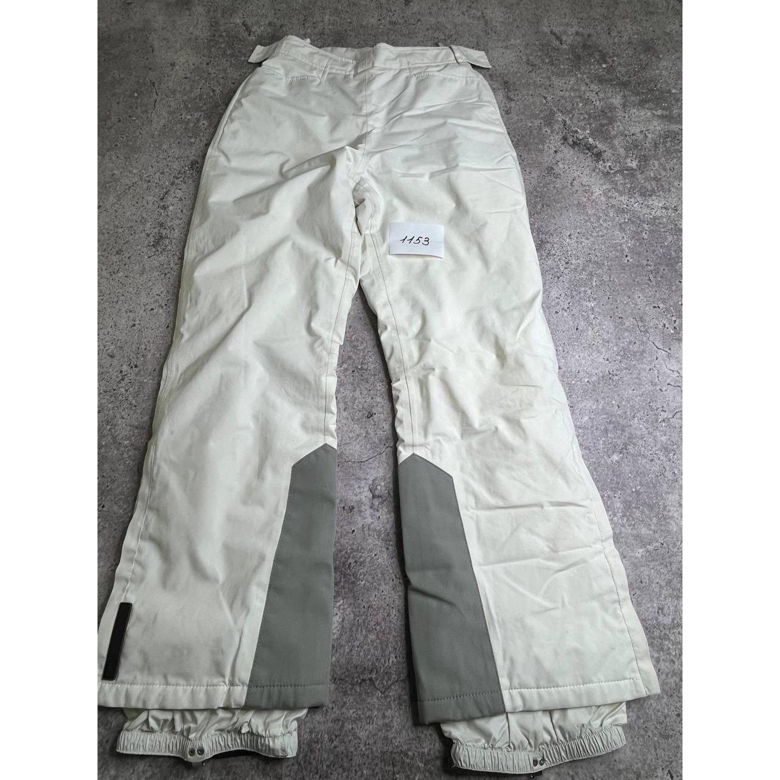 Prada Gore-Tex Technical Ski Snow Pants Cream White Size 40