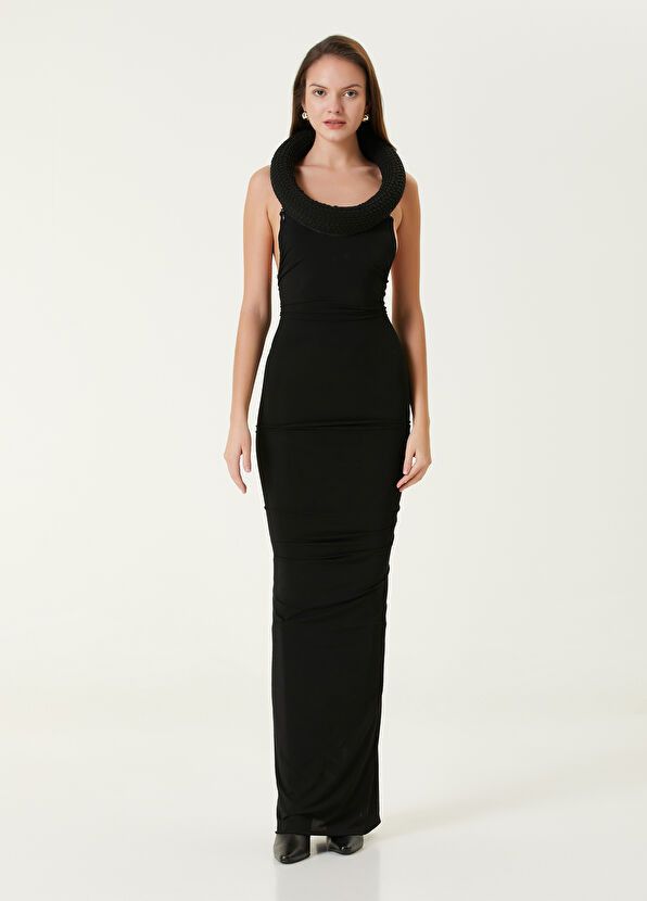 Off-White o1y1125 Maxi Dress in Black Size M / US 6-8 / IT 42-44 - 1 Thumbnail