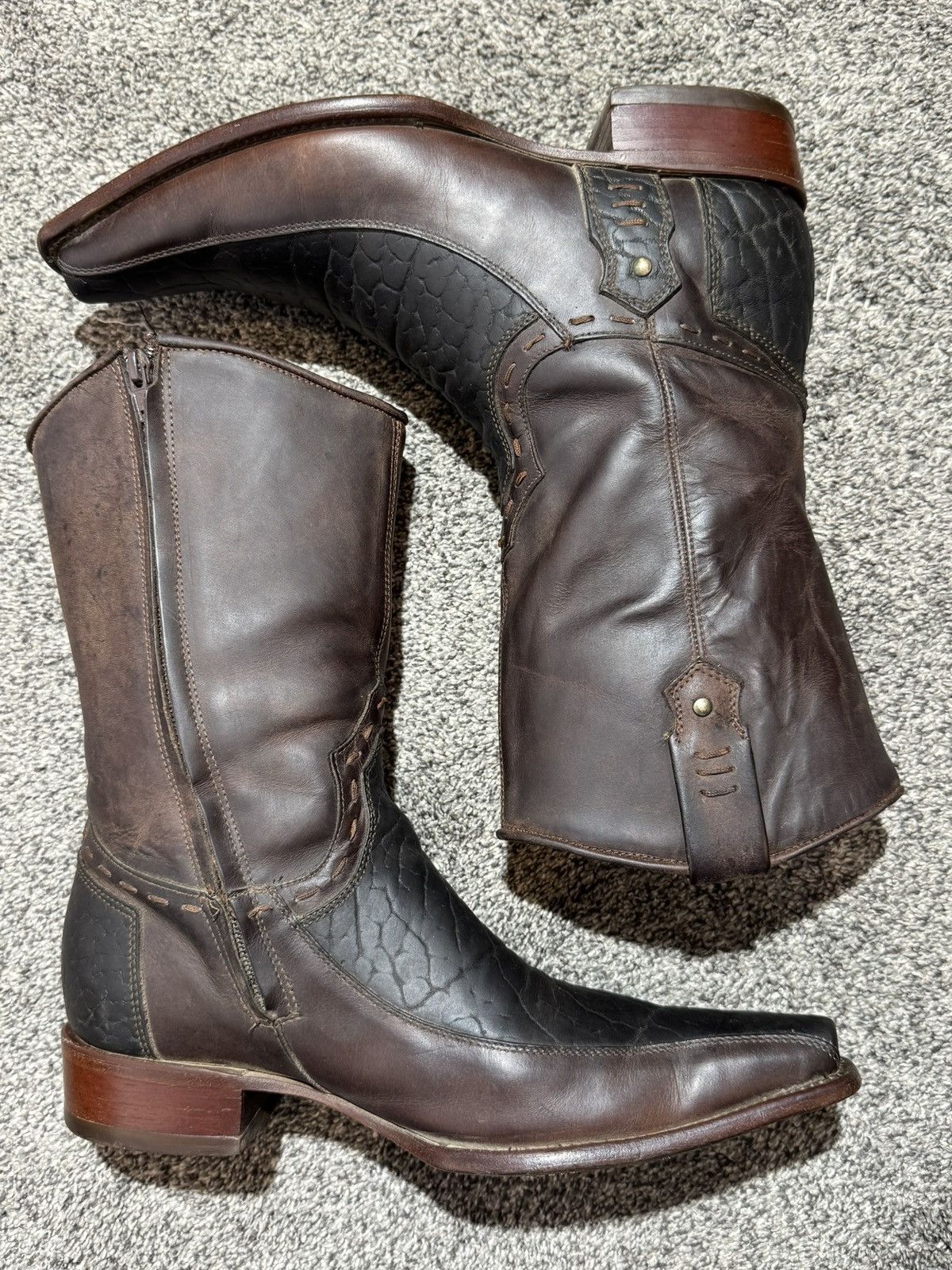 Other Rudel Cowboy Boots Handcrafted Exotic Western Boots 8.5 EE Size US 8.5 / EU 41-42 - 12 Thumbnail
