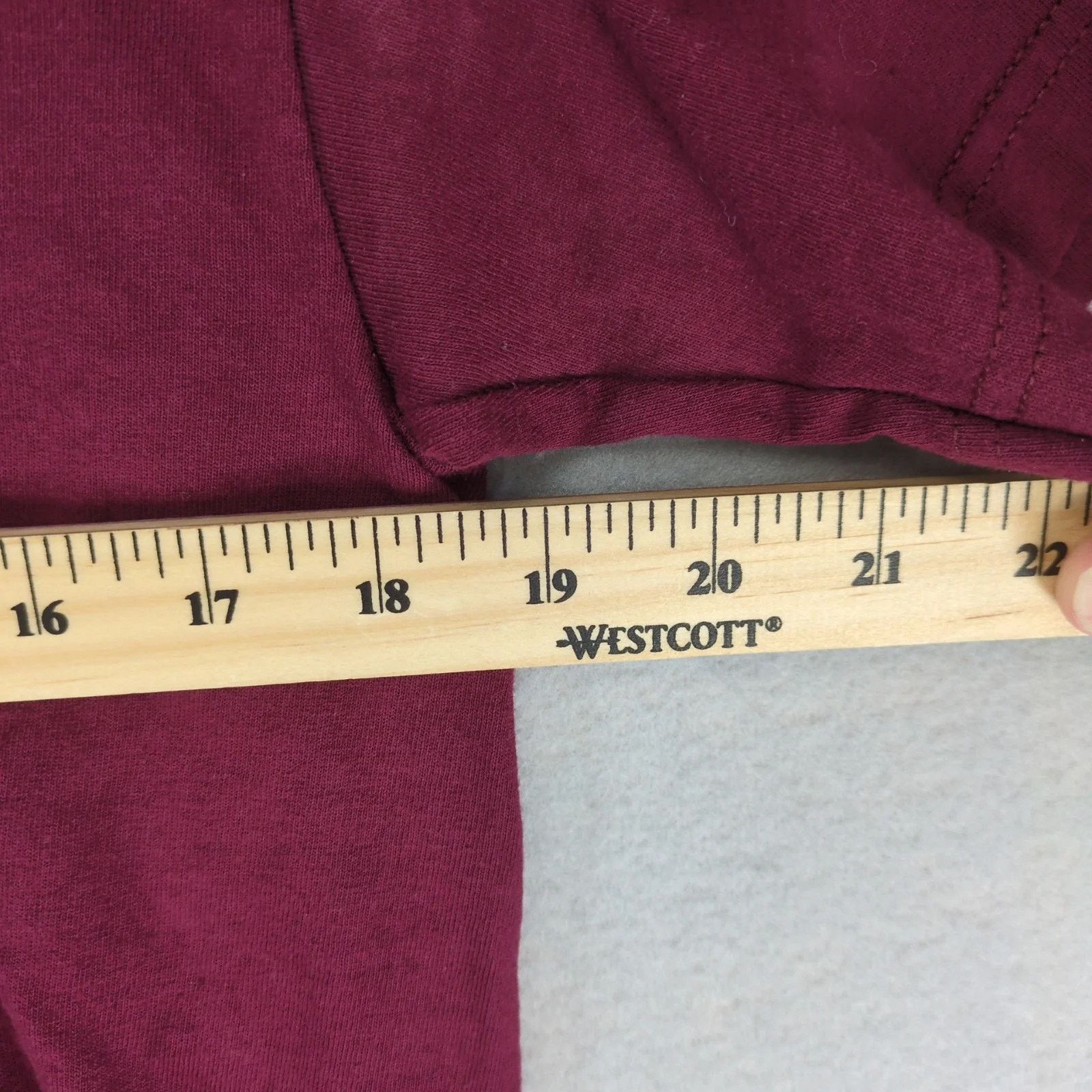 Other Hard Luck Men's M Burgundy T-Shirt Skull Skater Short Sleeve Size US M / EU 48-50 / 2 - 5 Thumbnail