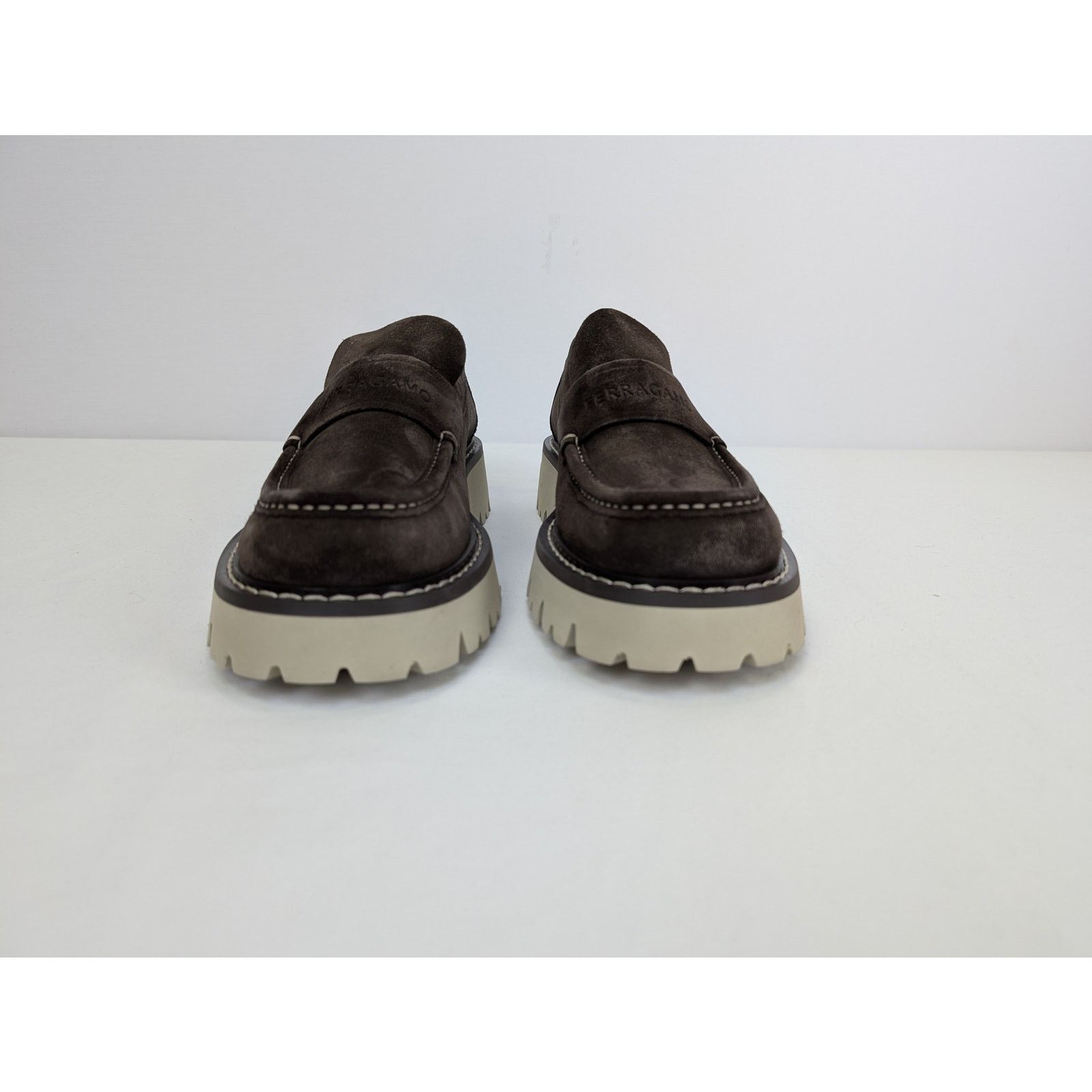 Salvatore Ferragamo o1rshd1 New Biscot Calf Suede Boots in Brown Size US 10 / EU 43 - 9 Thumbnail
