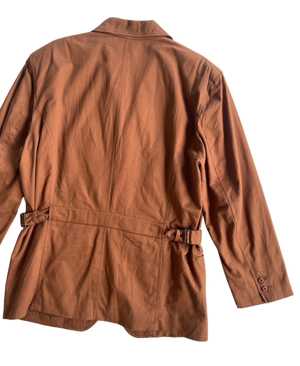 Issey Miyake 80s Issey Miyake Men Buckle Back Jacket Coat Size US M / EU 48-50 / 2 - 5 Thumbnail