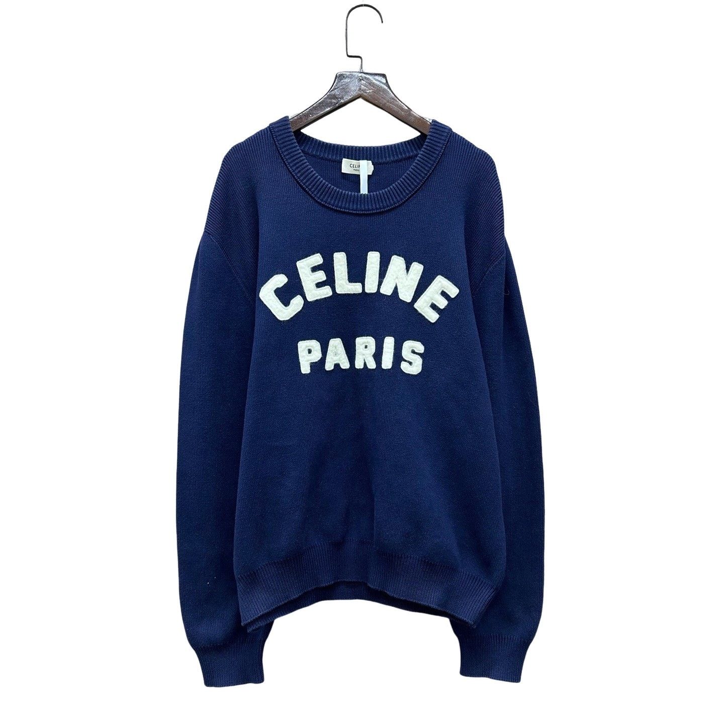 Celine Celine Logo Knit Sweater Size XL Size US XL / EU 56 / 4 - 1 Thumbnail