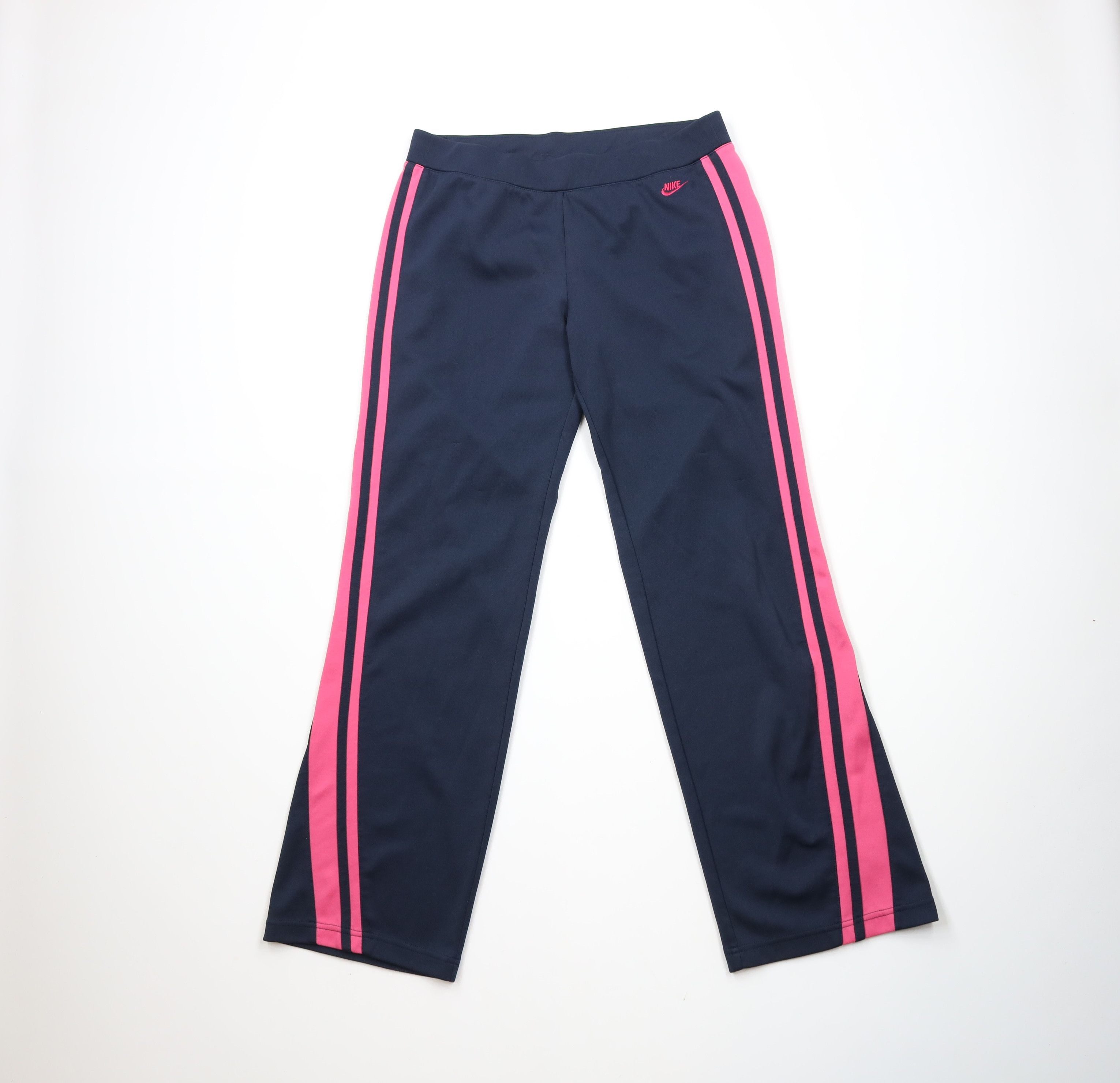 Nike × Vintage Vintage 90s Y2K Nike Scott Mini Swoosh Flared Wide Leg Pants Size 32" / US 10 / IT 46 - 1 Thumbnail