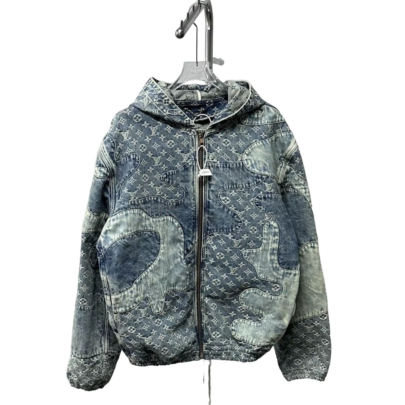 Louis Vuitton Louis Vuitton x Nigo Patchwork Monogram Denim Hoodie 48 Size US M / EU 48-50 / 2 - 1 Thumbnail
