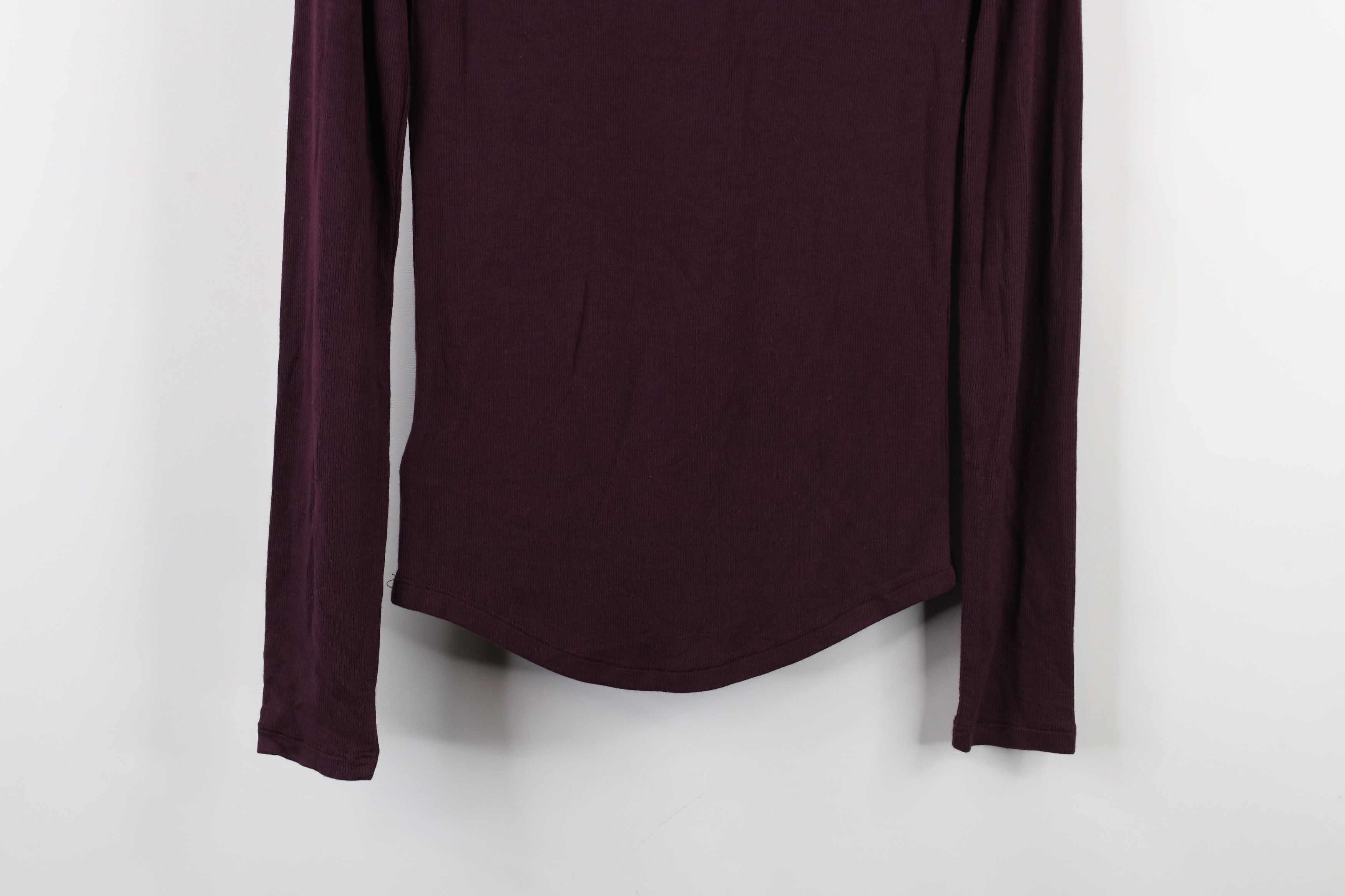 Gap × Vintage Deadstock Vintage Y2K Gap Thermal Ribbed Knit T-Shirt Purple Size XS / US 0-2 / IT 36-38 - 11 Thumbnail