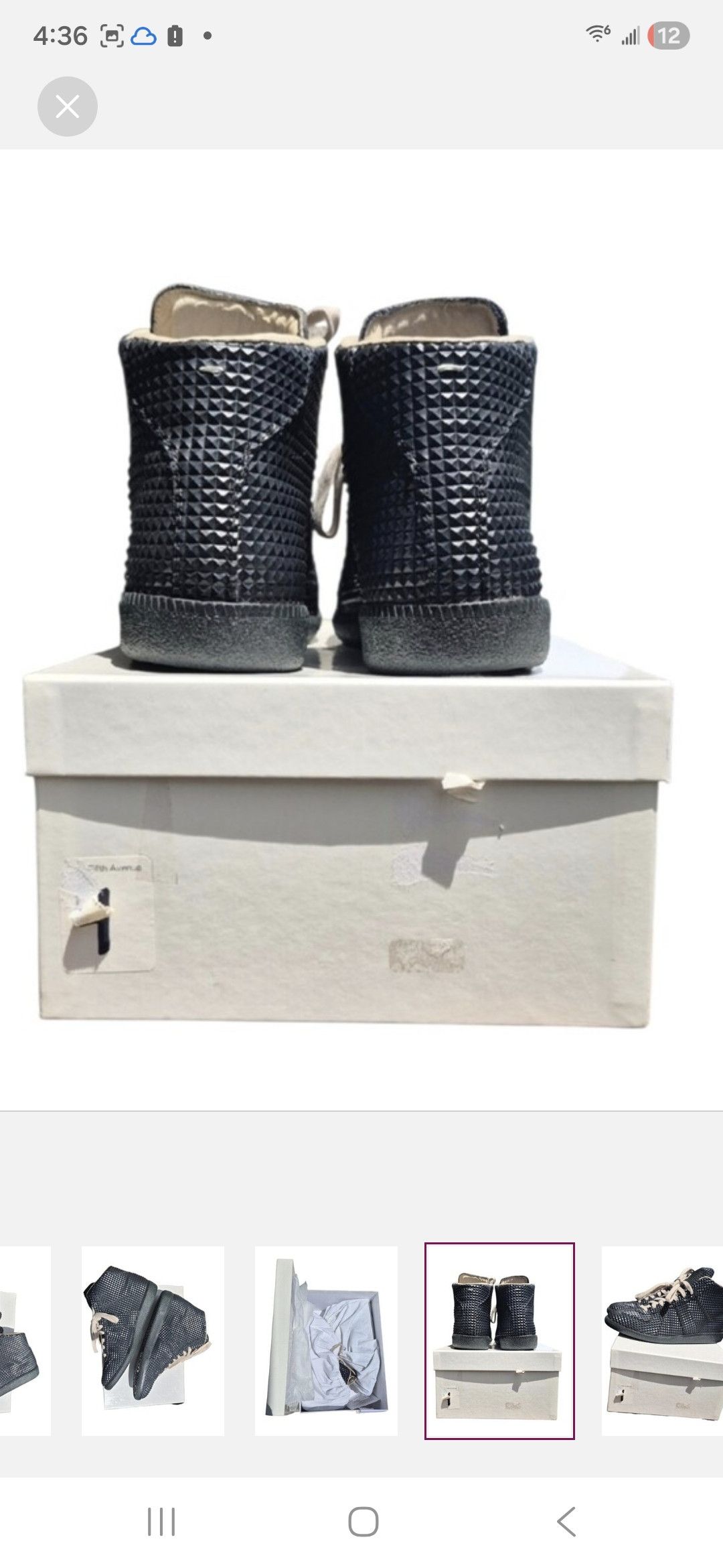 Maison Margiela Maison Margiela Studded Pyramid Gat High Top Sneakers Size US 10 / EU 43 - 6 Thumbnail