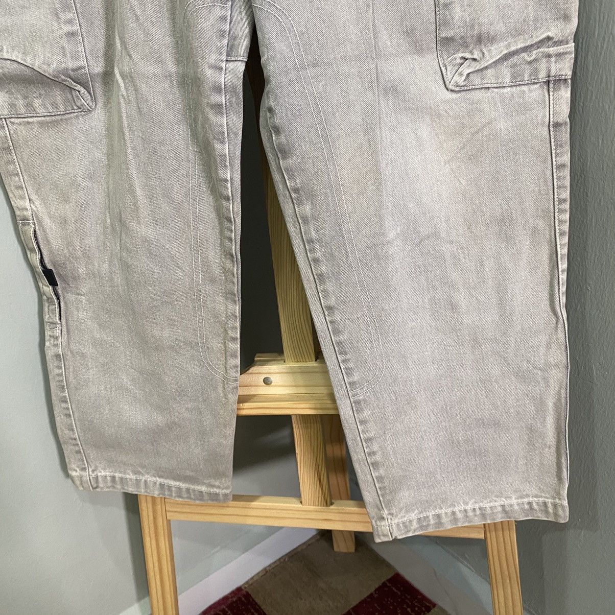 Vans VINTAGE RARE VANS Baggy Cargo Jeans - Washed Grey Denim Size US 29 - 6 Thumbnail