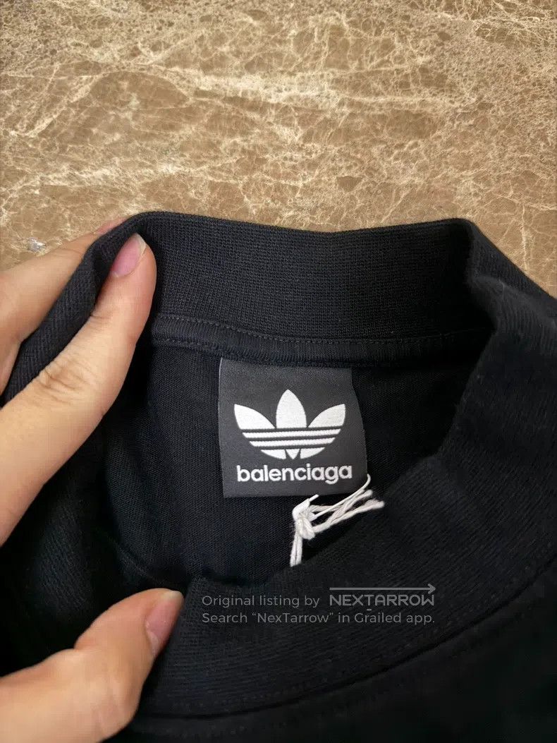 Balenciaga Balenciaga Black Adidas collaboration short-sleeve Size US S / EU 44-46 / 1 - 3 Thumbnail