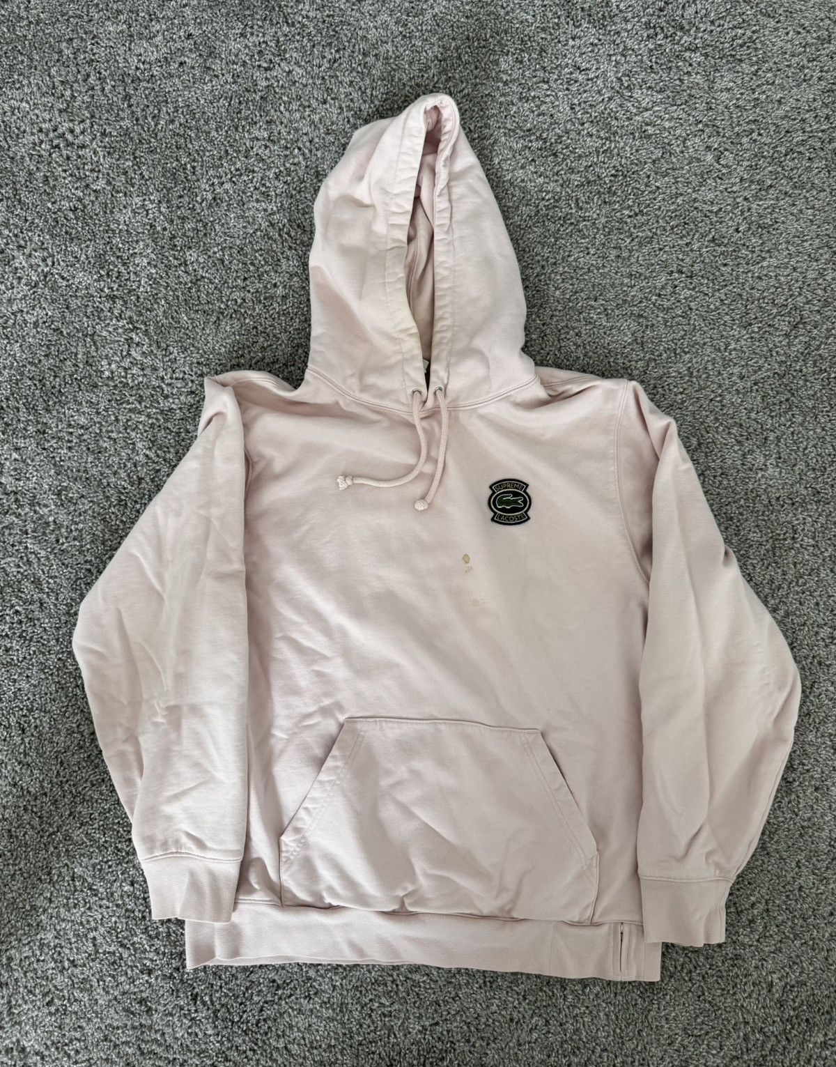 Lacoste × Supreme Supreme x Lacoste Pink Hoodie Size US L / EU 52-54 / 3 - 1 Thumbnail