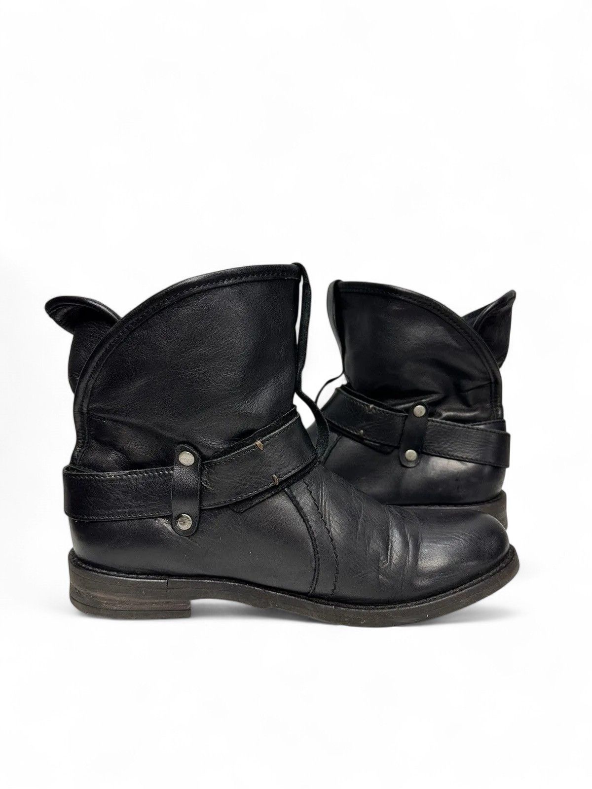 A.S.98 Buffalo Black Platform Boots Vintage Y2K Streetwear Style Size US 9 / IT 39 - 9 Thumbnail