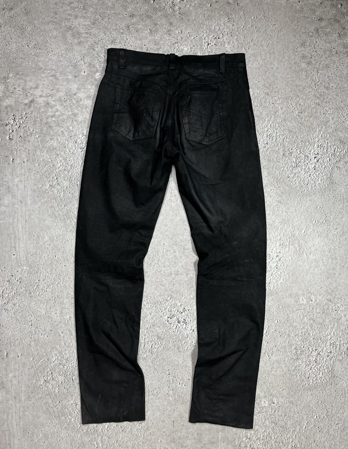 Leather Black Real Leather Pants Vintage Size 36 Size US 36 / EU 52 - 11 Thumbnail