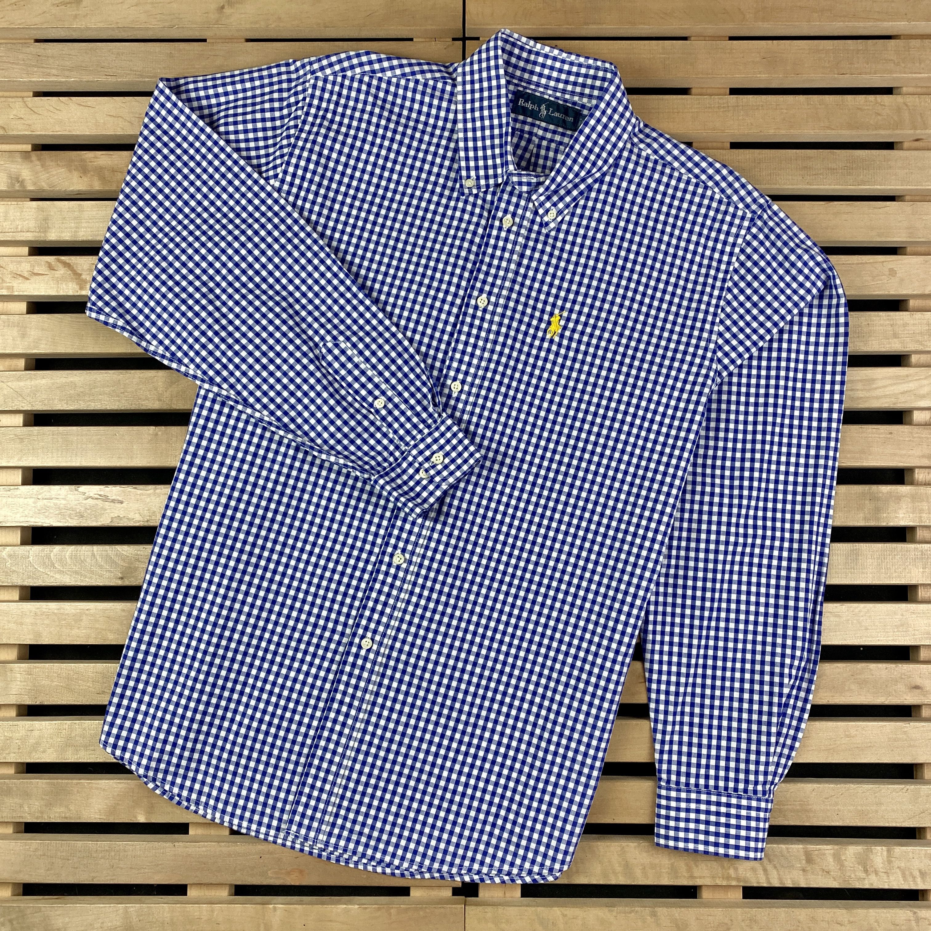 Polo Ralph Lauren × Ralph Lauren × Vintage Mens Vintage Long Sleeve Shirts Polo Ralph Lauren Size XL Size US XL / EU 56 / 4 - 1 Thumbnail