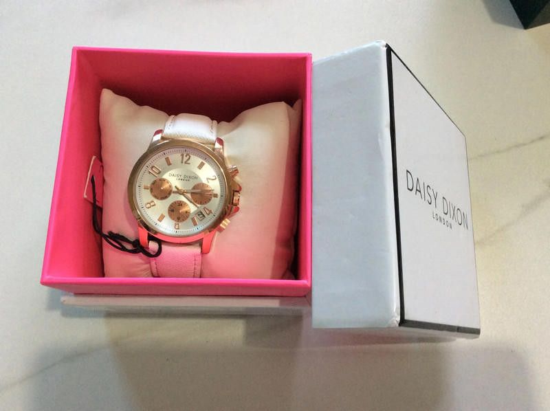 Designer Daisy Dixon Ladies white dial leather strap watch Size ONE SIZE - 5 Thumbnail