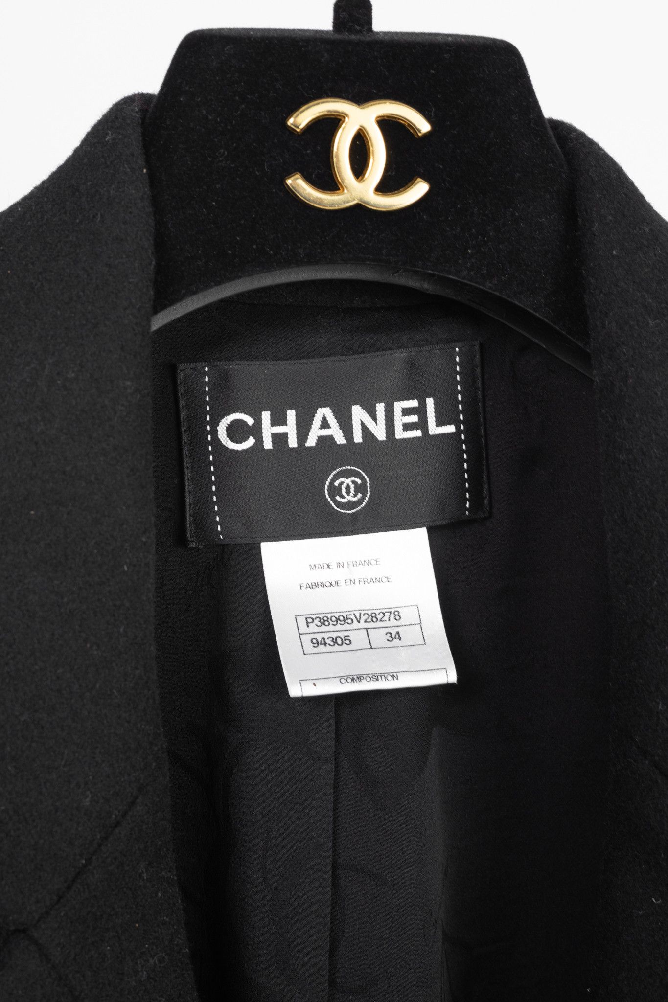 Chanel Chanel Black Wool-Blend Panelled Buttoned-Chain Blazer Size XS / US 0-2 / IT 36-38 - 4 Thumbnail
