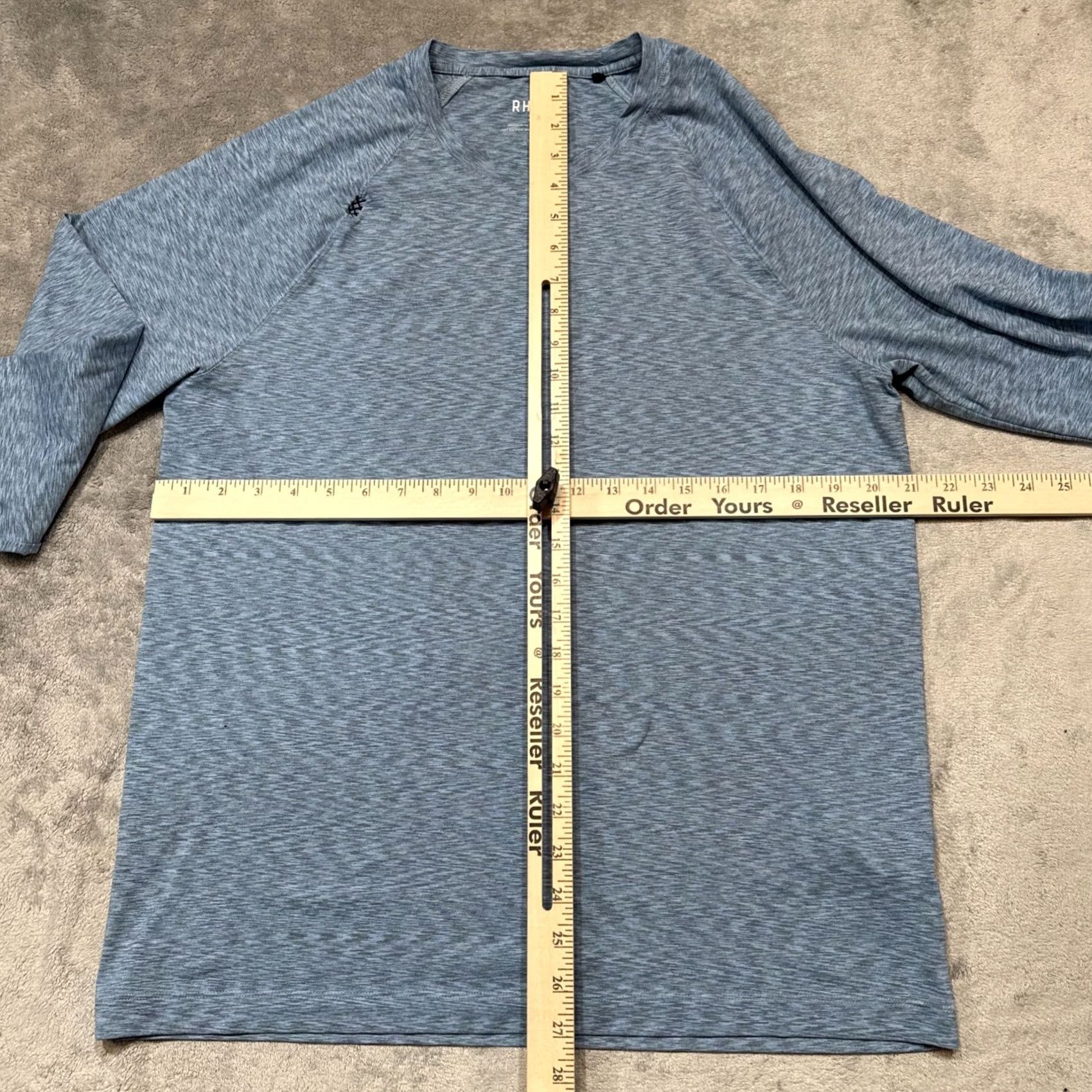 Rhone Rhone Shirt Mens Large Blue Reign Long Sleeve Performance Training Athleisure Size US L / EU 52-54 / 3 - 4 Thumbnail