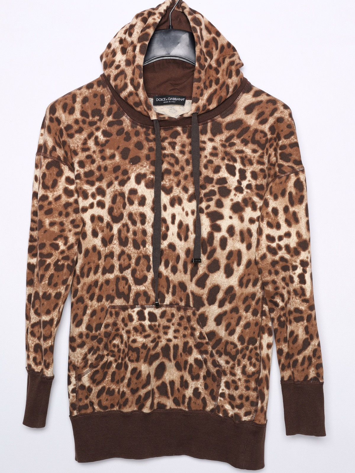 Dolce & Gabbana Dolce Gabbana Vintage Leopard Camo Printed Hoodie Size XS / US 0-2 / IT 36-38 - 1 Thumbnail
