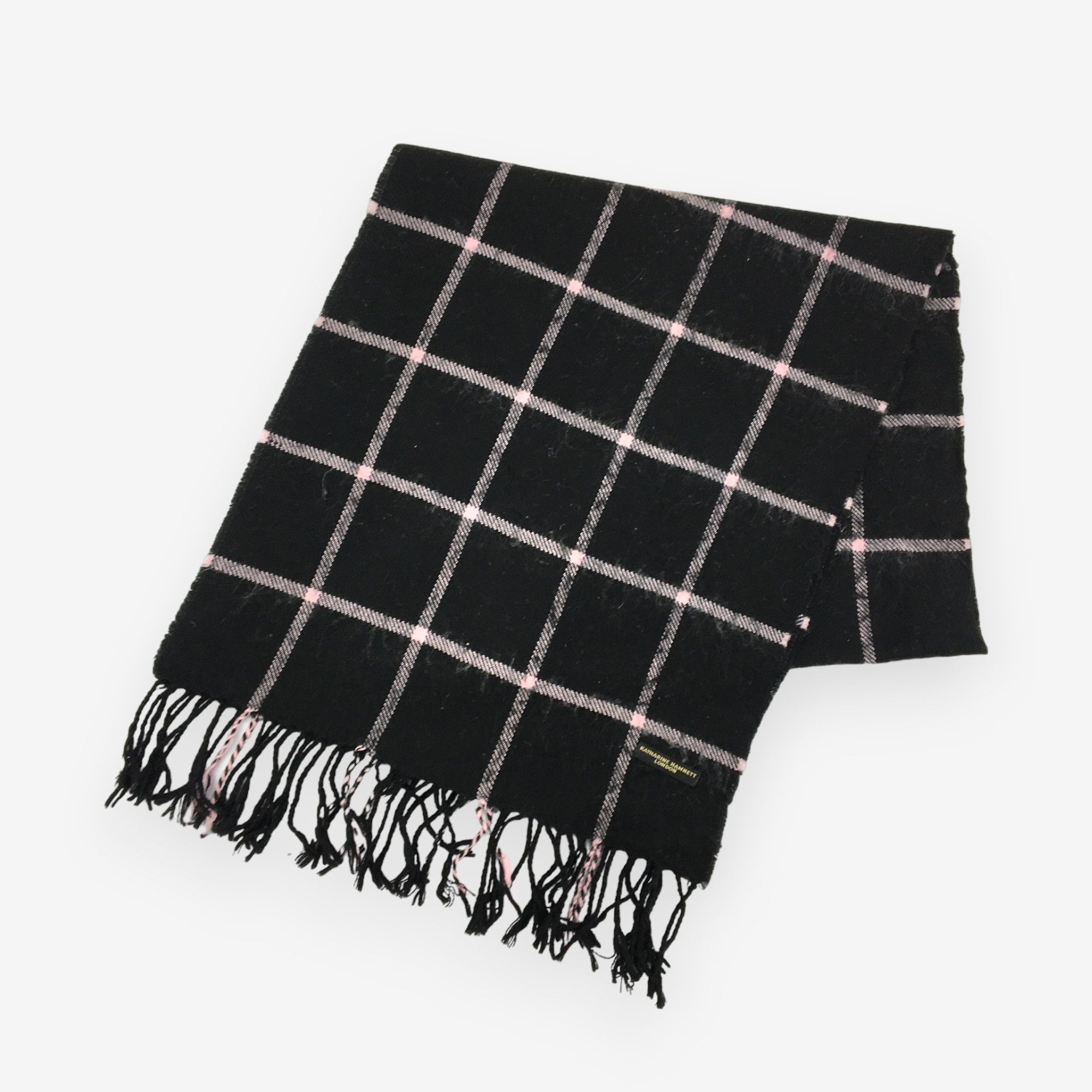 Katharine Hamnett London Vintage Katharine Hamnett Scarf Muffler Wool Cashmere Scarve Size ONE SIZE - 1 Thumbnail
