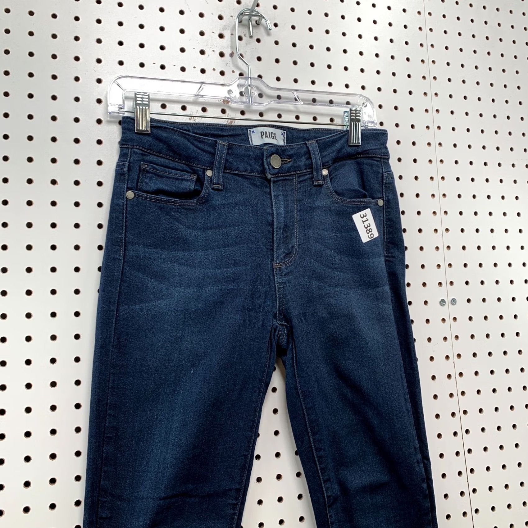 Paige Paige Jeans Womens Verdugo Ankle Blue Denim Dark Wash 27X25 Casual Regular Denim Type Jeans Women Mens Womens Size 27" / US 4 / IT 40 - 5 Thumbnail