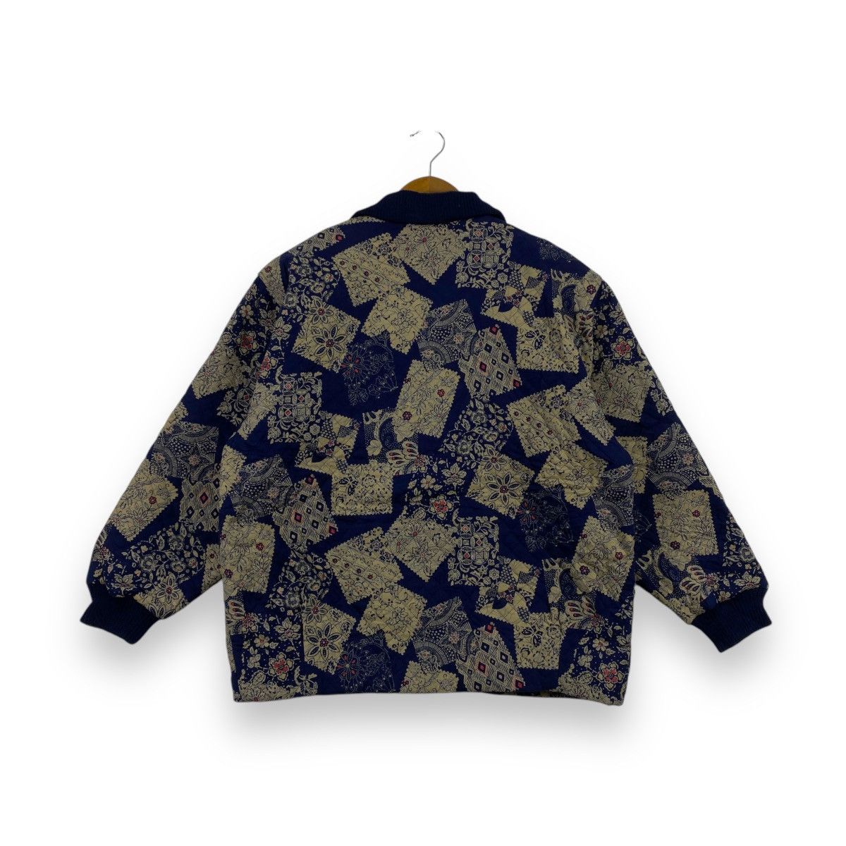 Vintage Vintage JAPAN TRADITIONAL Floral Paisley Quilted Jacket Size L / US 10 / IT 46 - 4 Thumbnail