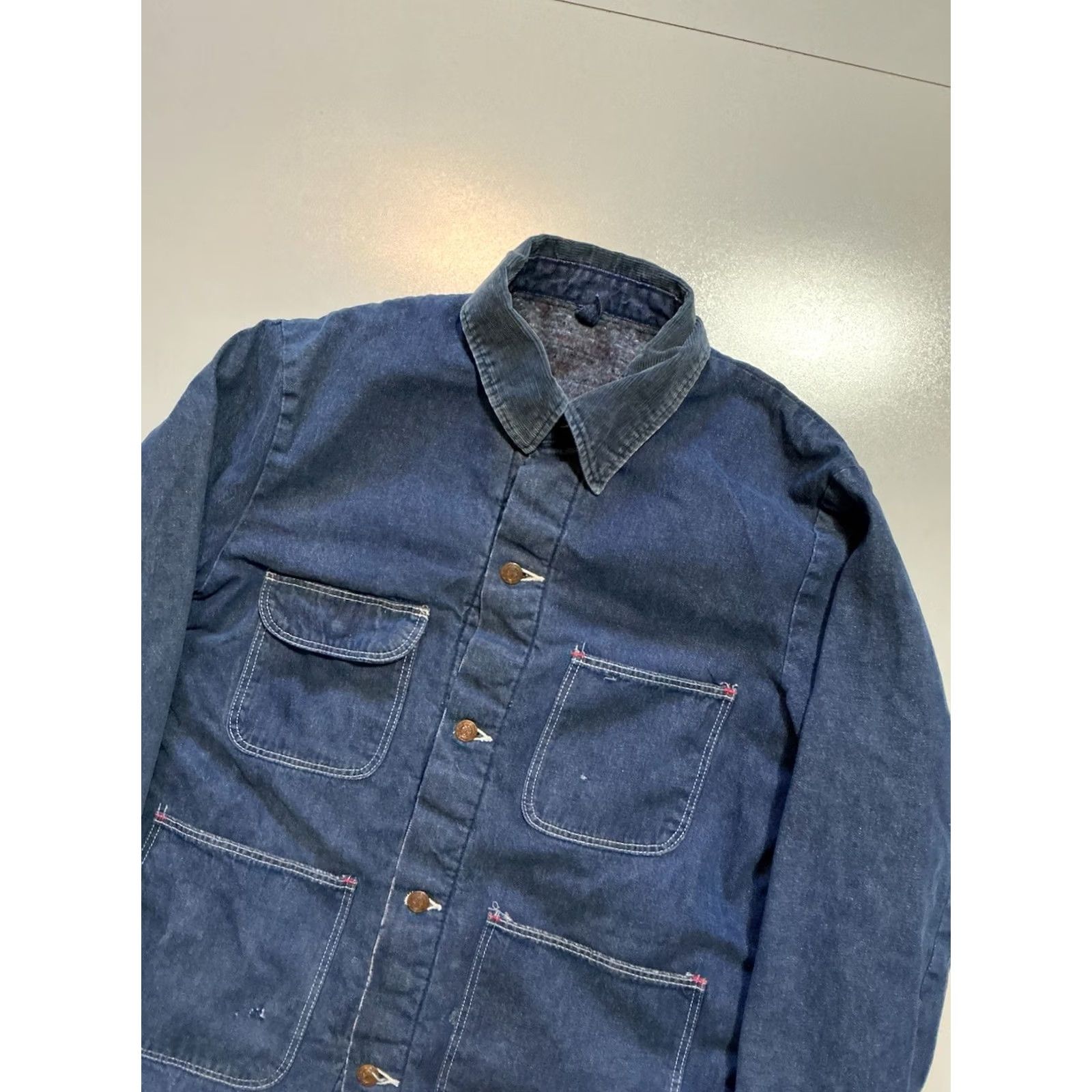 Wrangler VINTAGE Wrangler Blanket Lined Workwear Denim Chore Jacket USA Made 40 Blue Mens Size US 40 / EU 56 - 5 Thumbnail