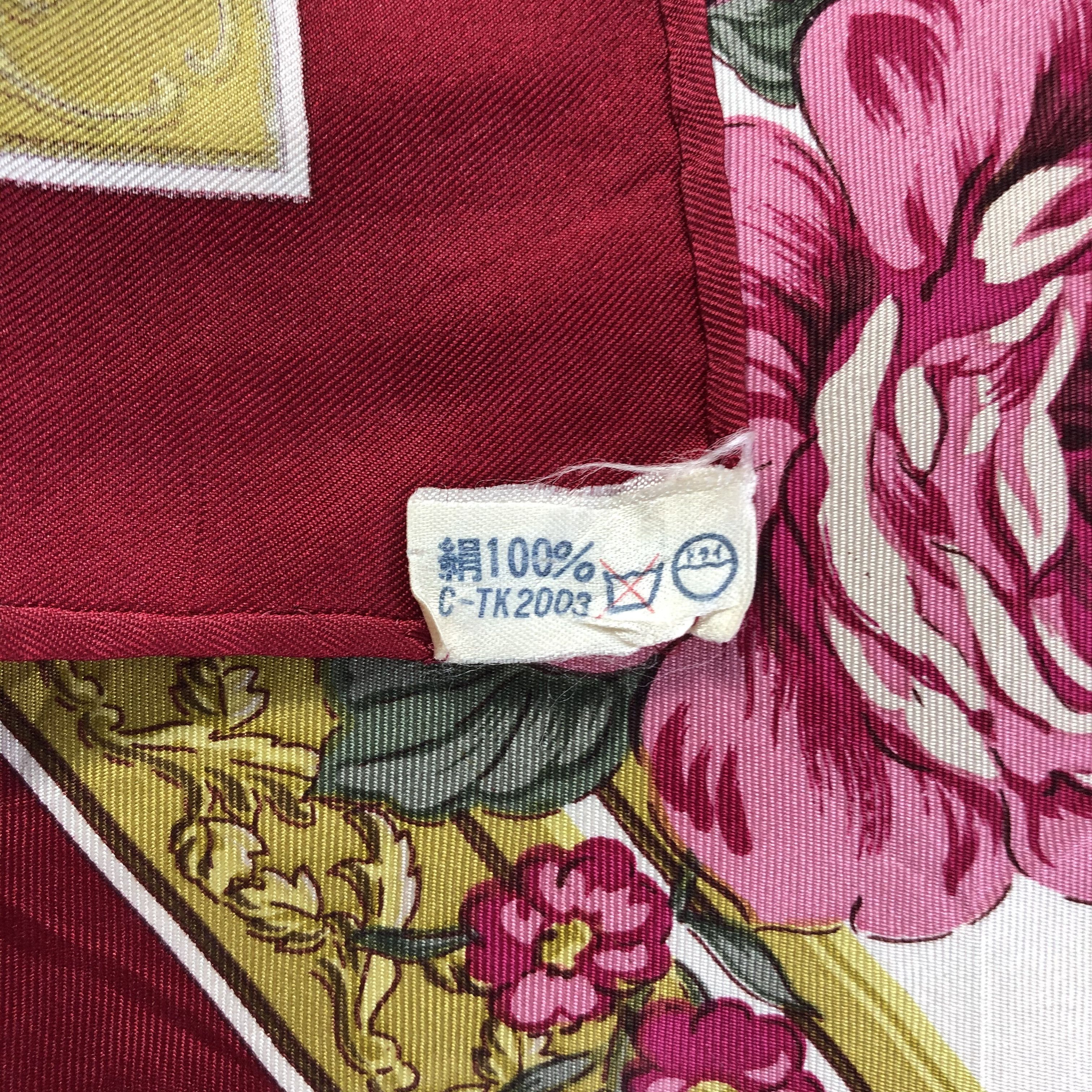 Lancel × Vintage Vintage Lancel Silk Scarf Size ONE SIZE - 5 Thumbnail