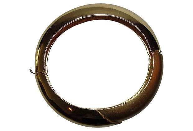 Lanvin Lanvin Goldtone Retro Bangle Bracelet Size ONE SIZE - 4 Thumbnail