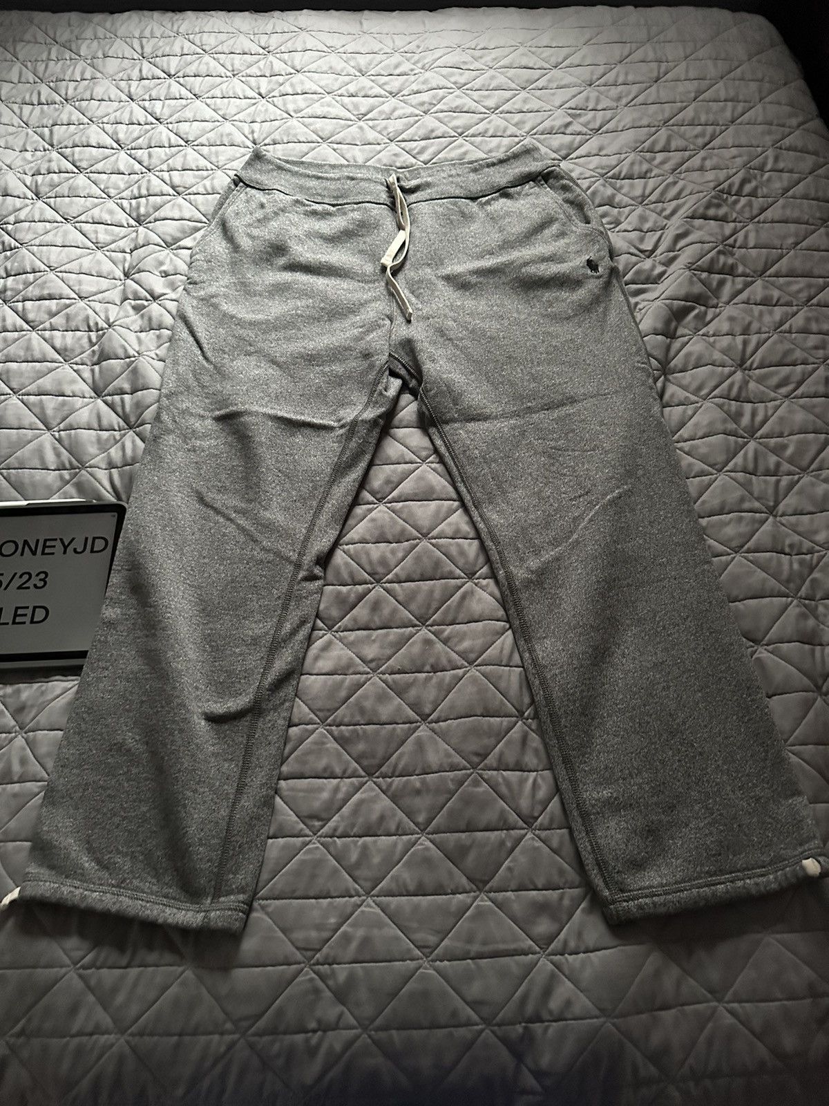 Polo Ralph Lauren Grey polo sweatsuit top and bottom Grailed