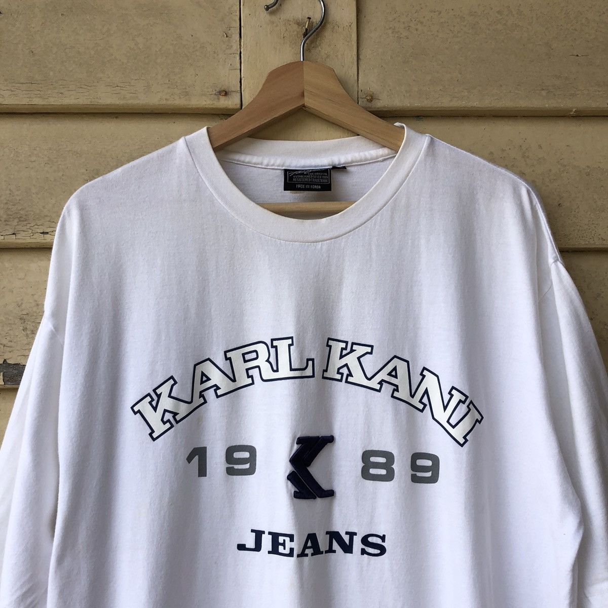 Fubu Vintage y2k Karl Kani Jeans 1989 Tshirt Size US XL / EU 56 / 4 - 3 Thumbnail