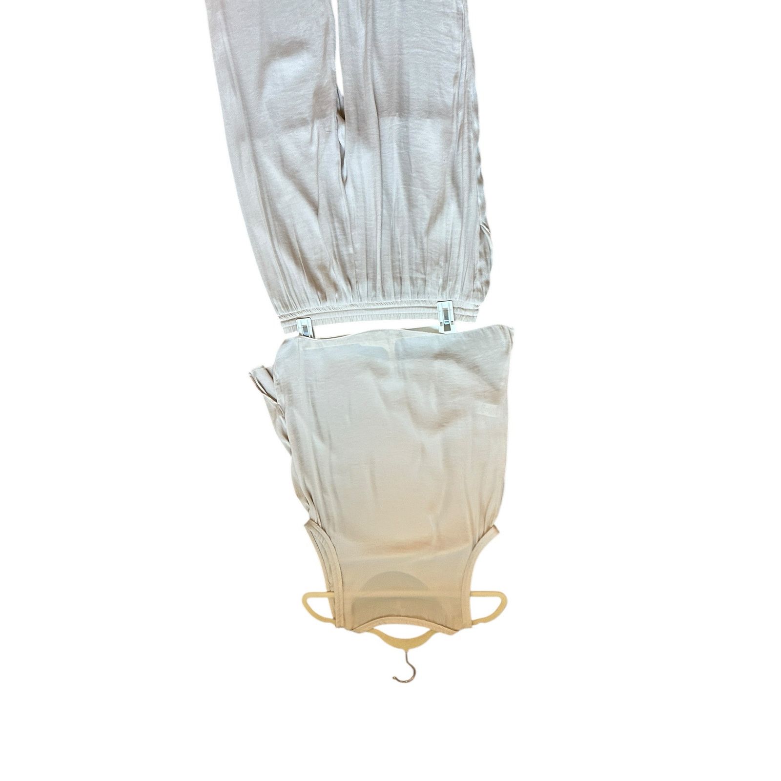 Other Naked Zebra Beige Round Neck Sleeveless Drawstring Joggers Size 28" / US 6 / IT 42 - 8 Thumbnail