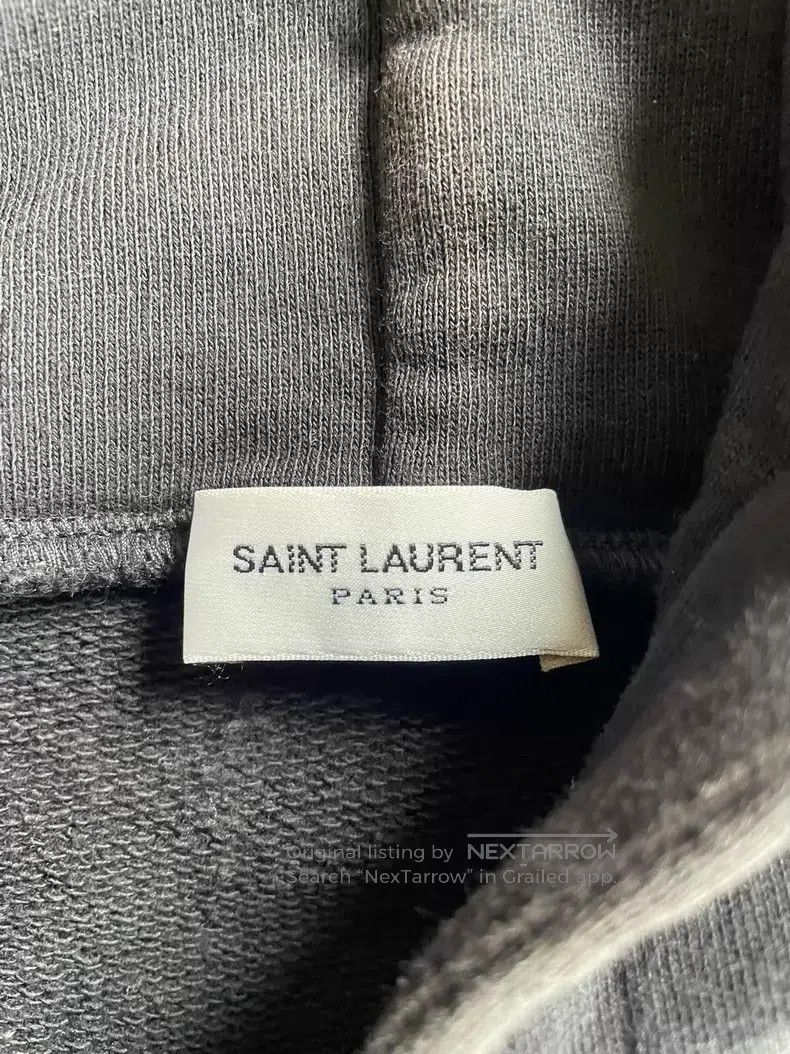 Saint Laurent Paris Saint Laurent Paris Sheepskin Hooded Leather Blend Hoodie Size US XL / EU 56 / 4 - 4 Thumbnail