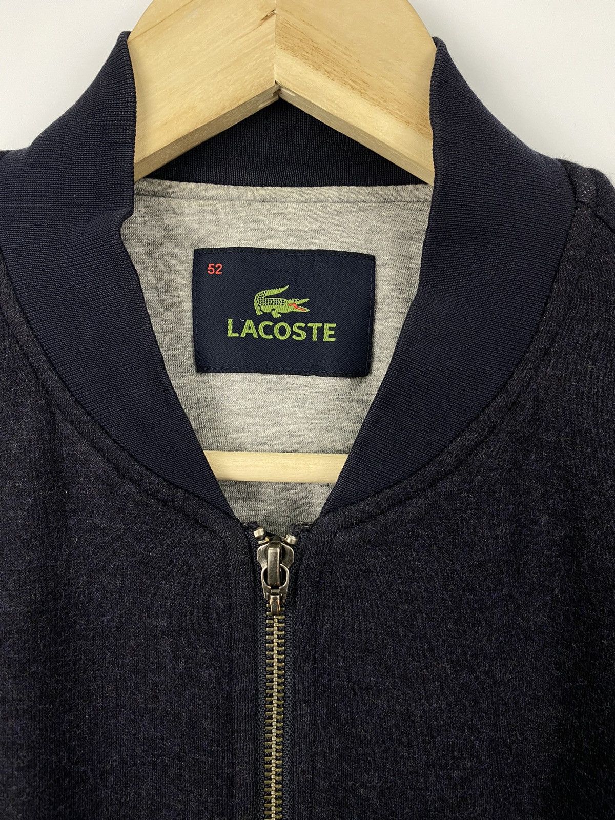 Lacoste 🇮🇹 Vintage 80s Lacoste Zip Bomber college style hype rare Y2K Size US M / EU 48-50 / 2 - 5 Thumbnail