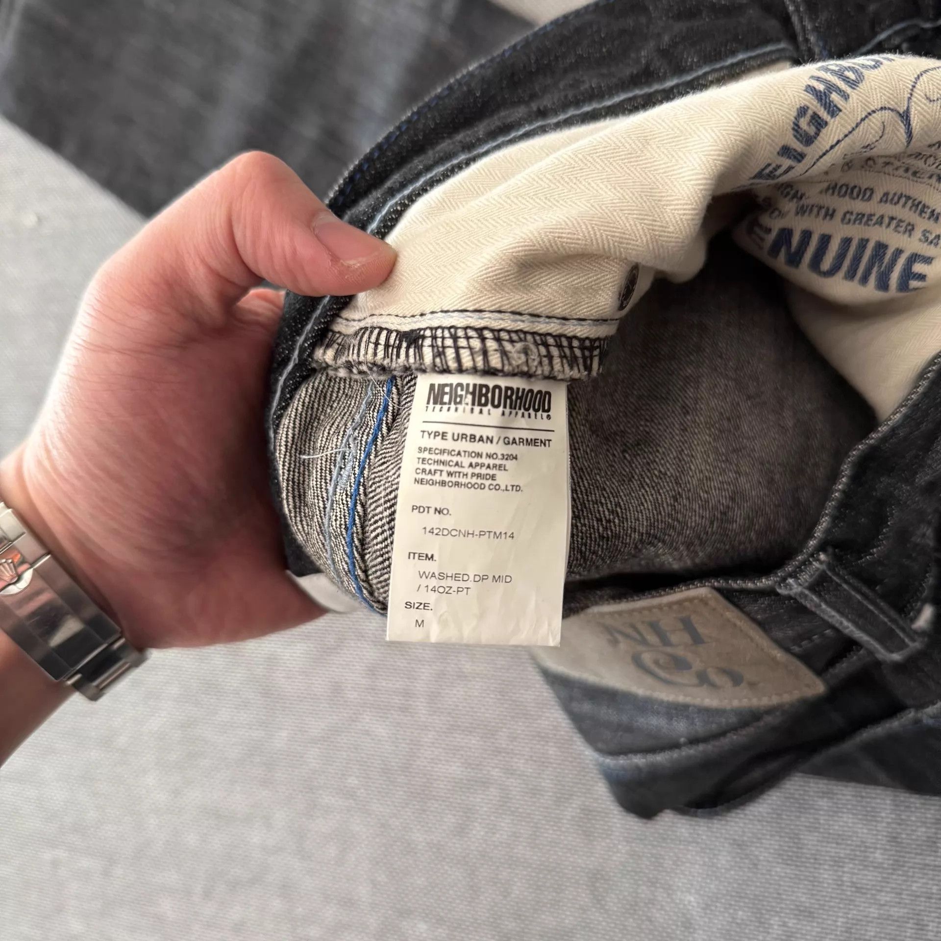 Neighborhood Neighborhood 14AW Slim Straight Black Distressed Denim Size US 32 / EU 48 - 9 Thumbnail