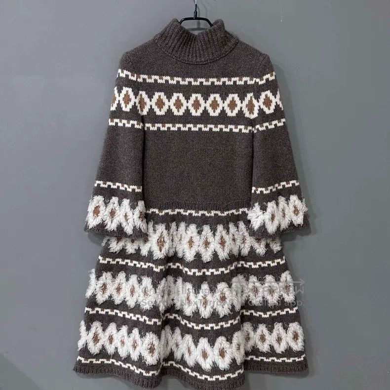 Chanel Chanel Snow series cashmere mulberry silk dress Size XXS / US 00 / IT 34 - 4 Thumbnail