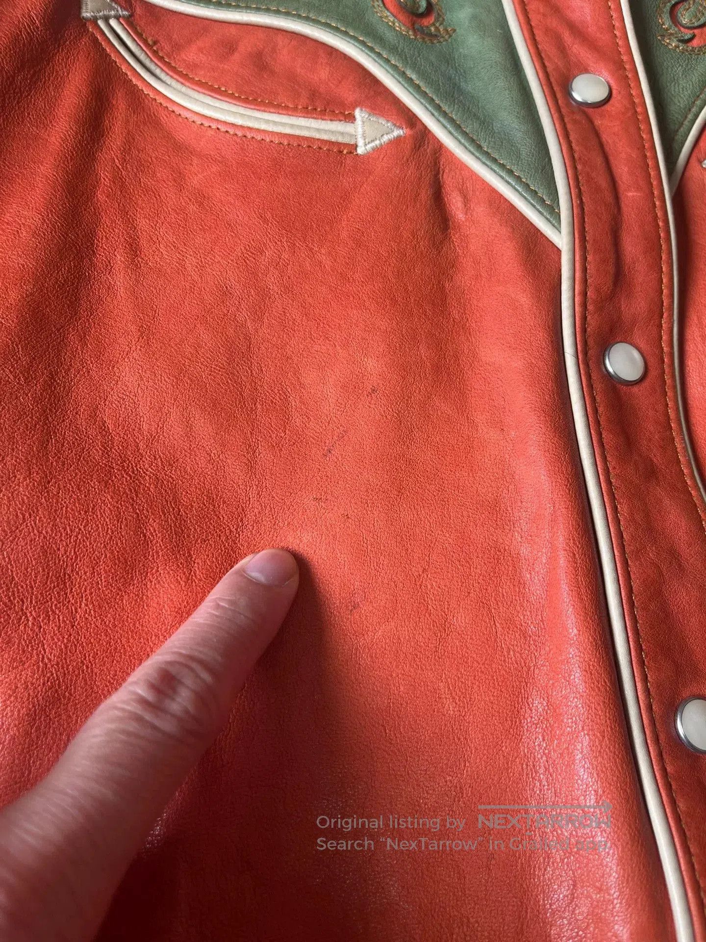 RRL Ralph Lauren Ralph Lauren RRL Western Leather Shirt. Size XL / US 12-14 / IT 48-50 - 3 Thumbnail