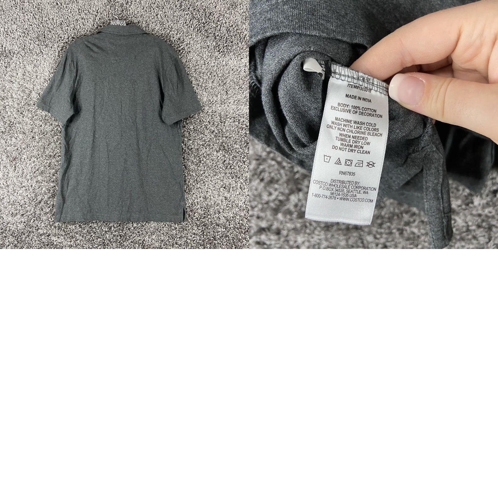 Nautica Nautica Button-Up Shirt Men Short Sleeve Gray Adult Medium M Regular Size Size US 31 - 8 Thumbnail