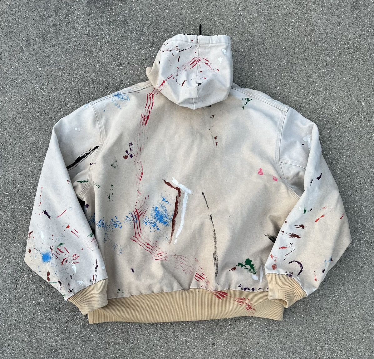Carhartt Vintage Carhartt Jacket Hoodie Sun Faded Distressed Thermal Size US XXL / EU 58 / 5 - 2 Thumbnail