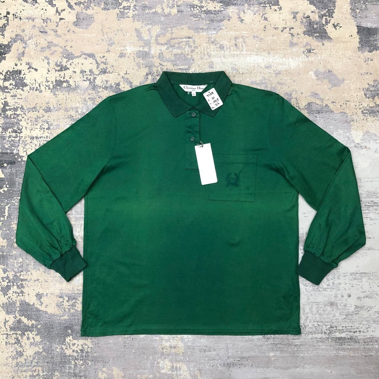 Christian Dior Monsieur T125 VTG SUNFADED CHRITIAN DIOR LONG SLEEVE SHIRT Size L / US 10 / IT 46 - 1 Thumbnail