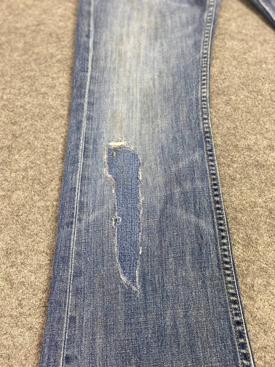 Levi's levis 527 bootcut flare distressed reworked denim Size US 34 / EU 50 - 9 Thumbnail