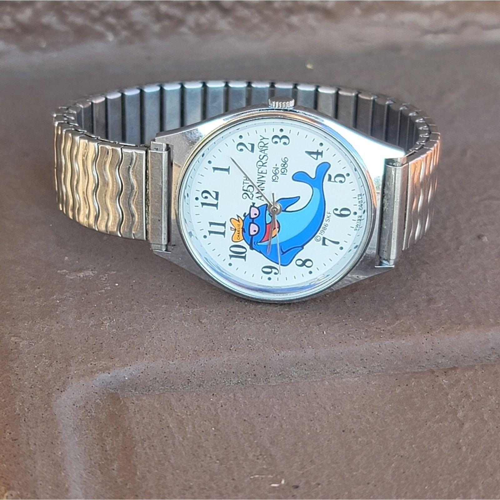 Vtg 1986 Starkist Charlie Tuna 25th Anniversary Watch