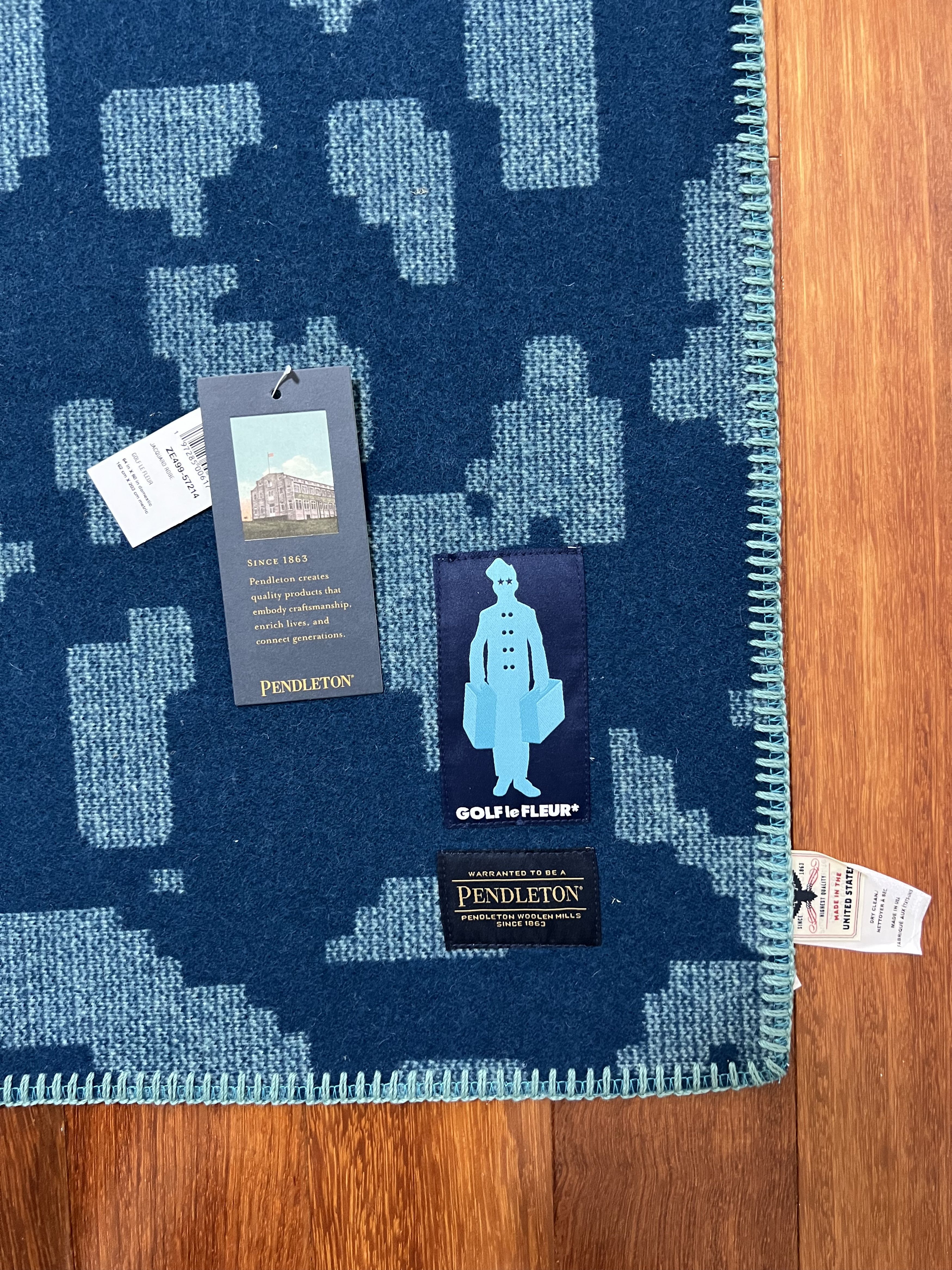 Golf le Fleur 💚 Golf Le Fleur x Pendleton Fleur Camo Jacquard Blanket NEW Size ONE SIZE - 18 Thumbnail