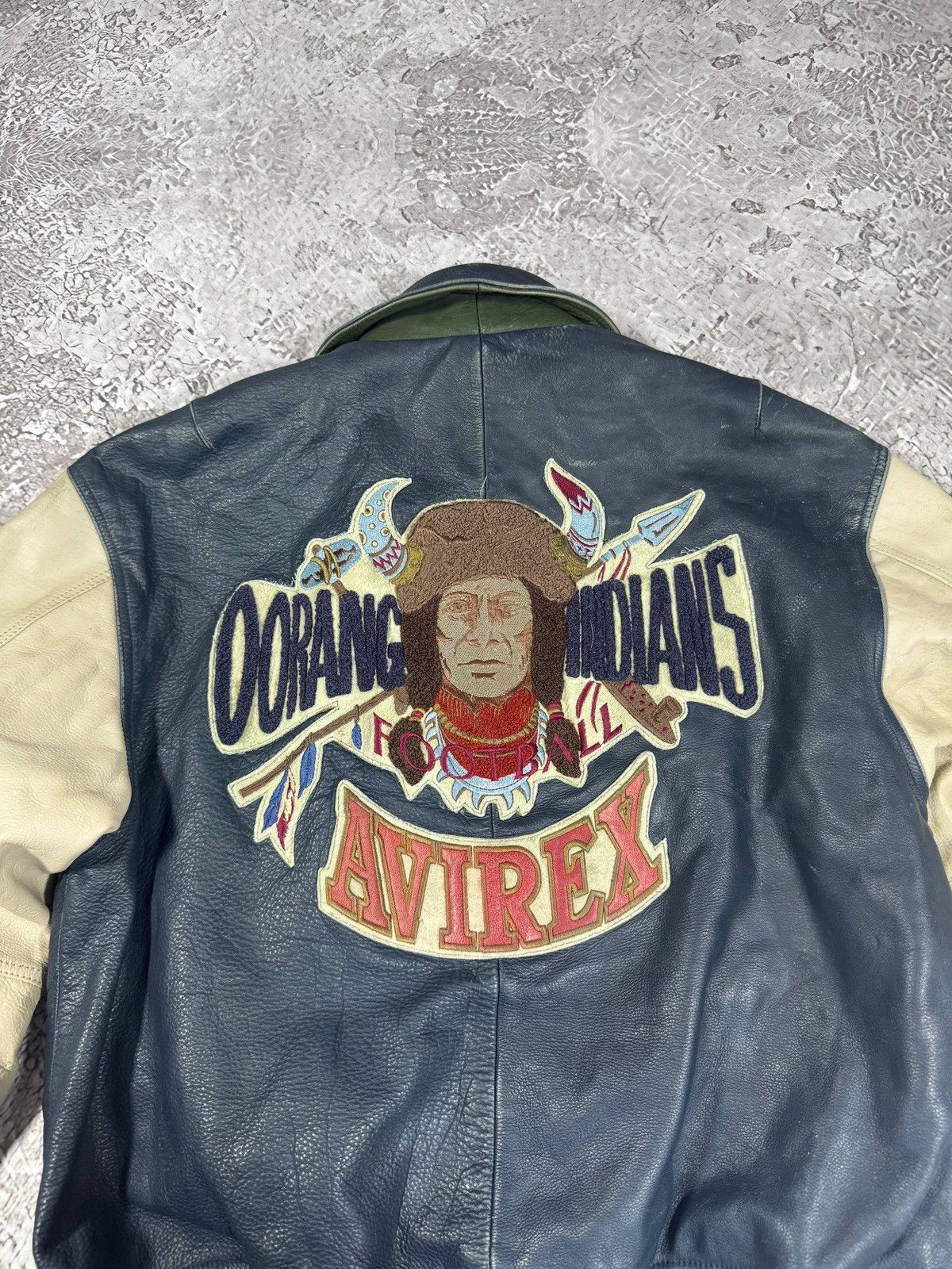 Avirex Vintage AVIREX LEAther Jacket Indian Oorang size M USA Size US M / EU 48-50 / 2 - 2 Thumbnail
